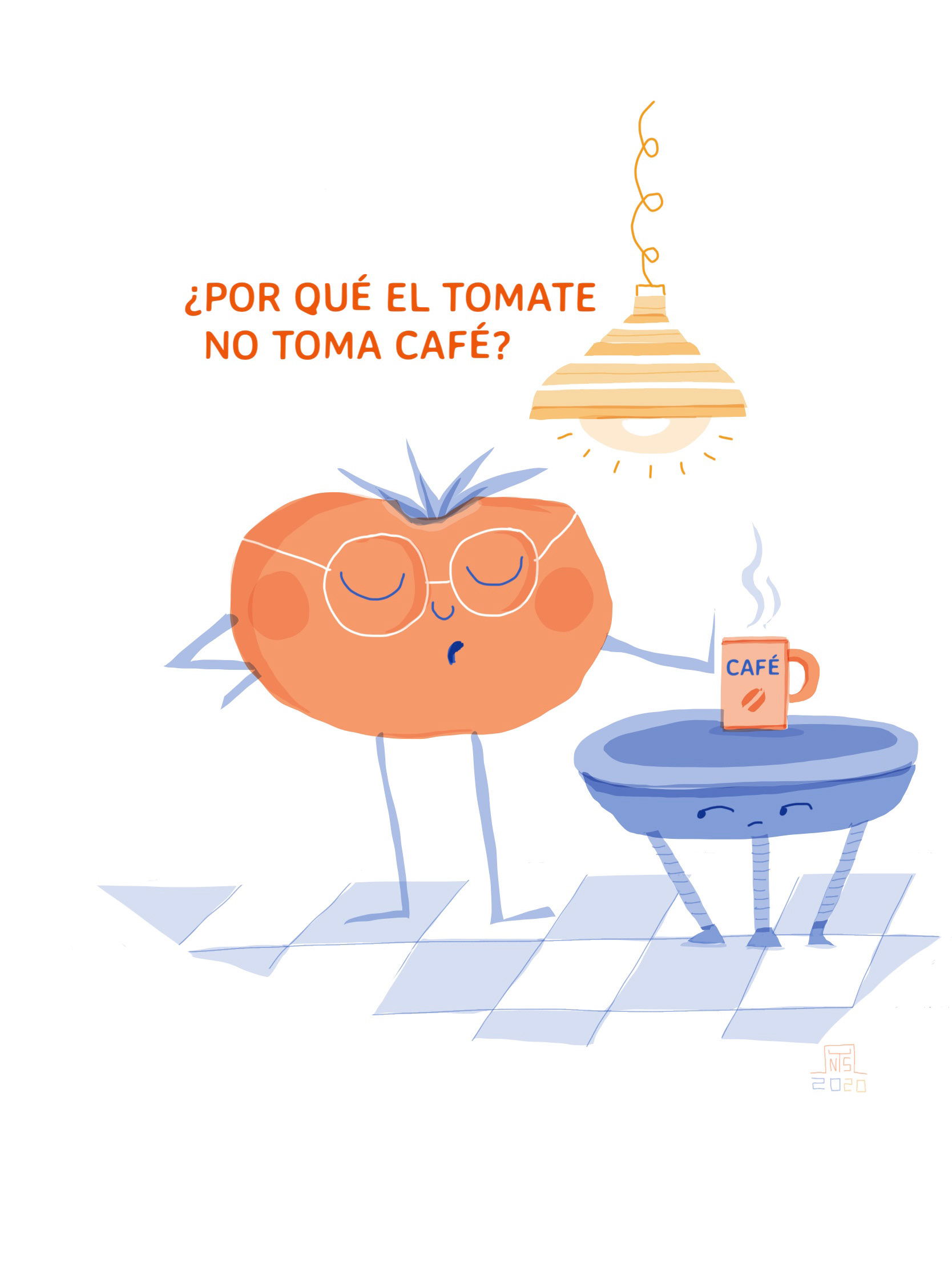 Why does the tomato not drink coffee?
