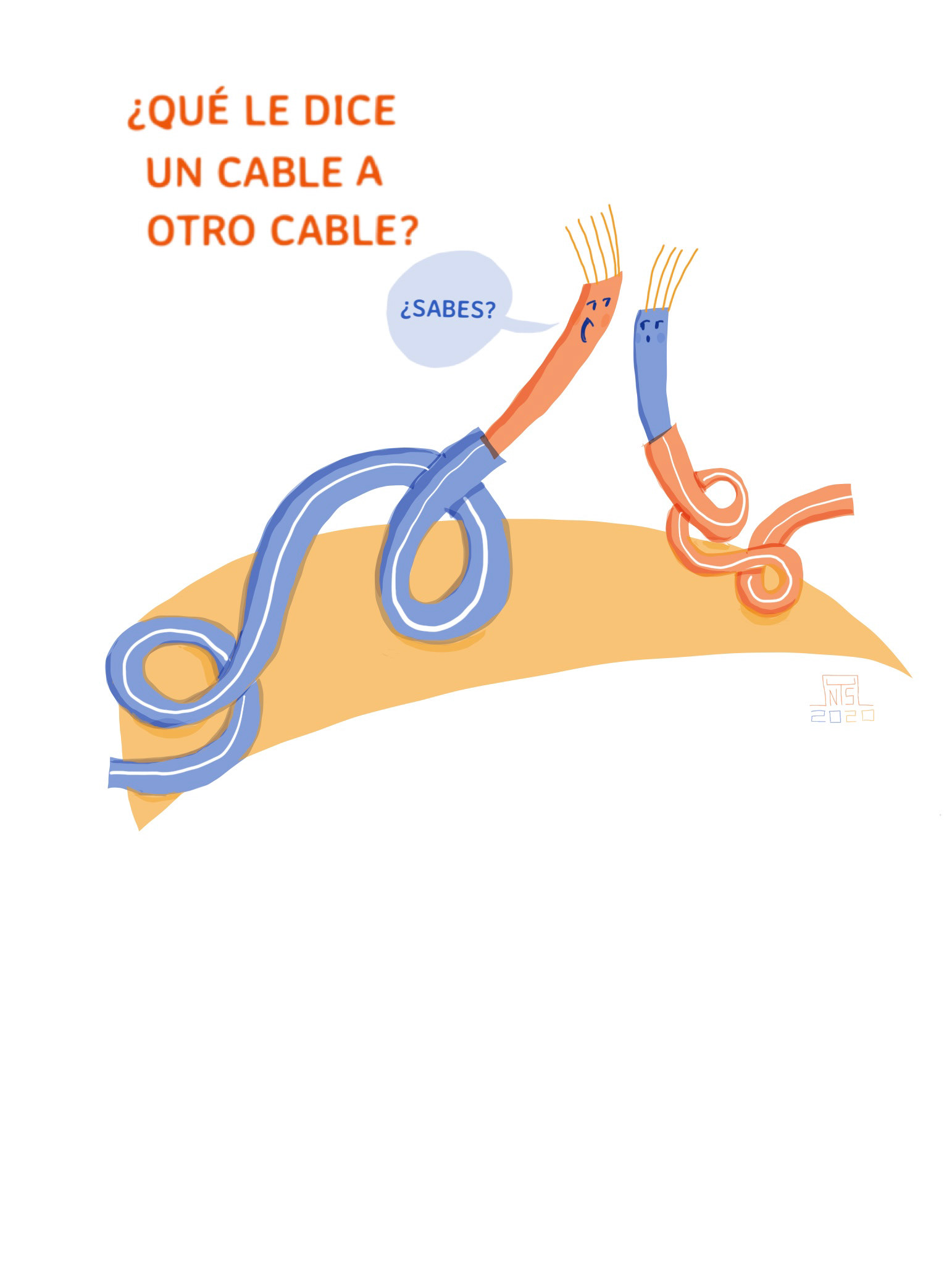 What does one wire say to another wire?