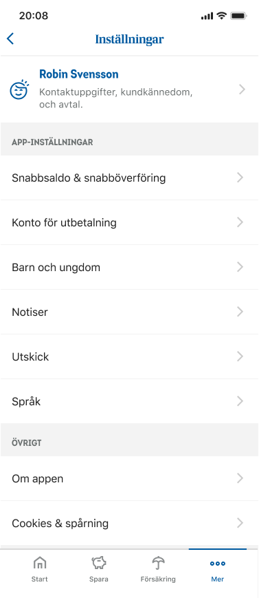Locate to minors under "more" tab.