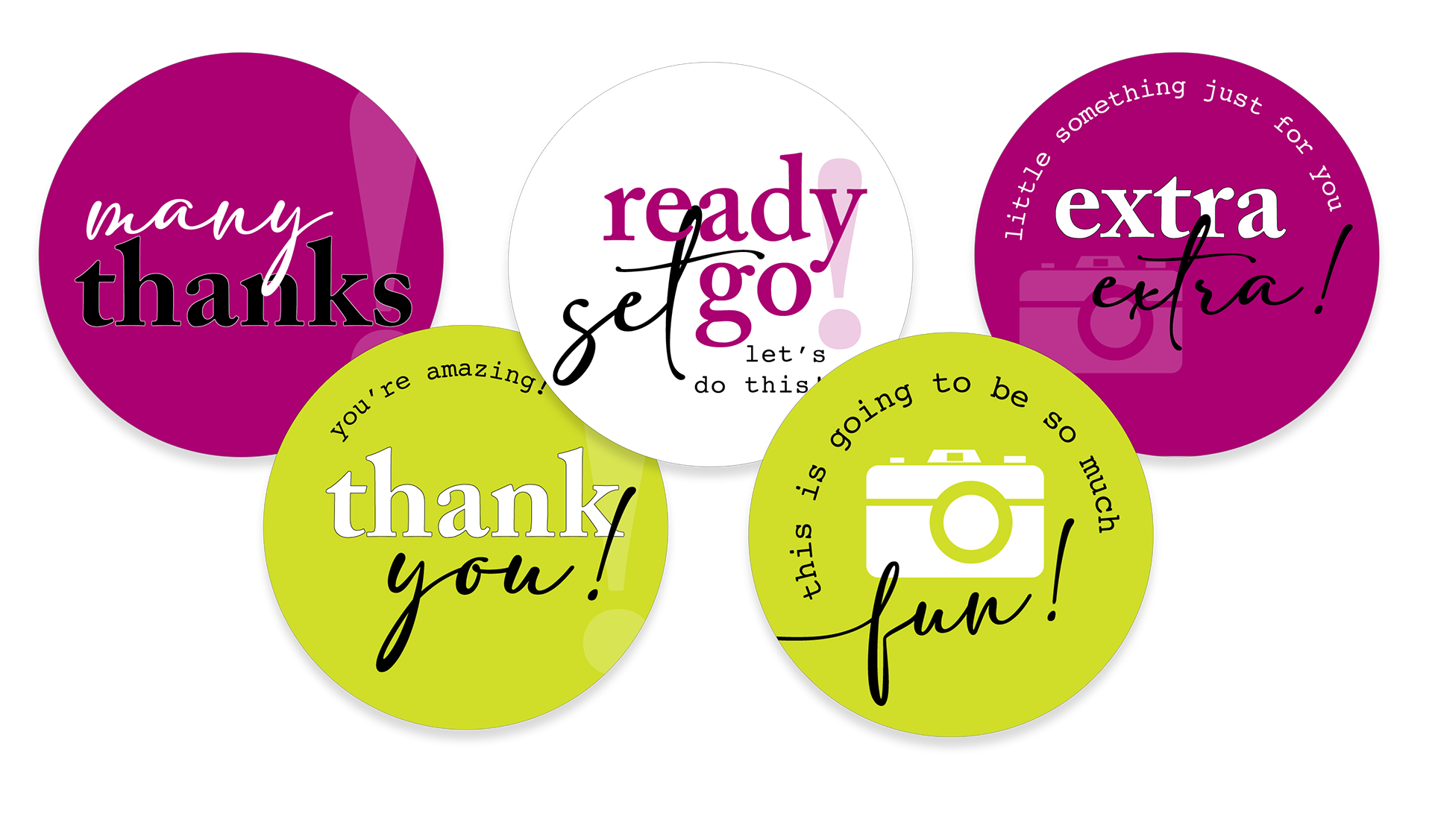 1.5” Circle Packaging Stickers