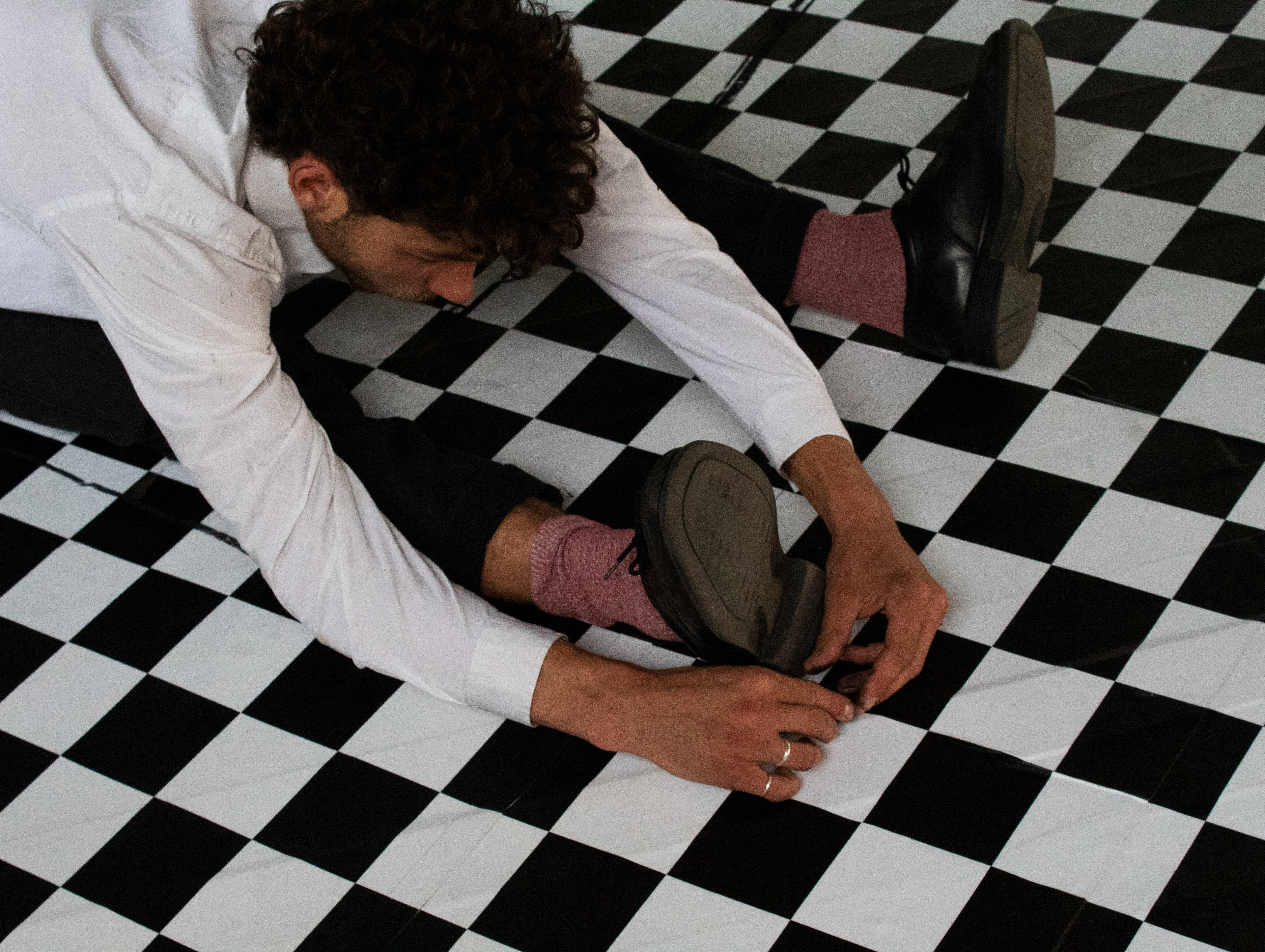 Door Creative Studio, Zandaam, the Netherlands, artist: Tamir Eating, performer: Charles Pas, August 2021