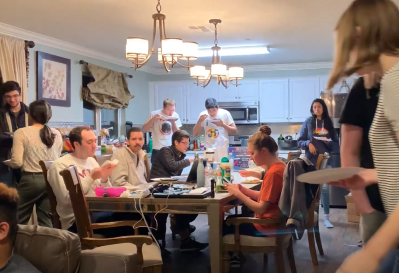 dinner time at the launch house