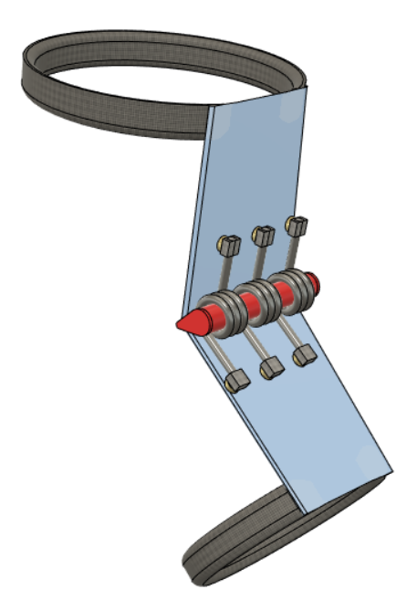 back of knee spring CAD