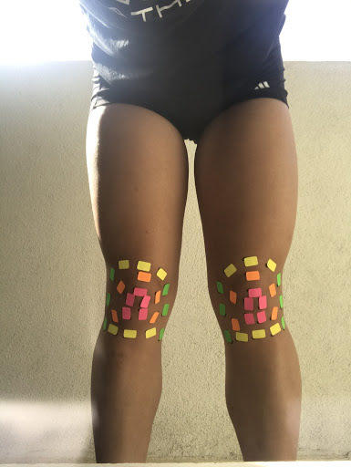 before testing knee skin strain