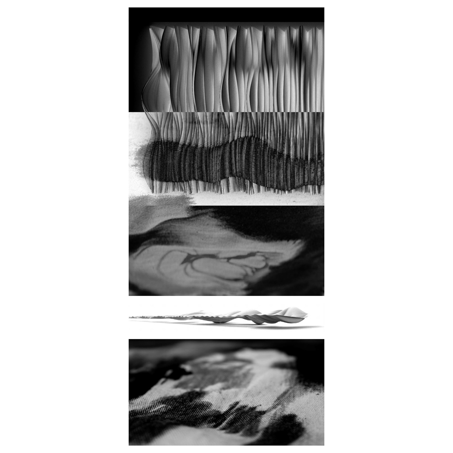 Abstract Painting artwork serie „Experimental Sound Session“ with visuals from Anne Marie Kersten and Chris Harbecke. Where Different Visions Become One. Abstract Painting with 3D Visual Art. Using Grasshopper and Rhino 3D