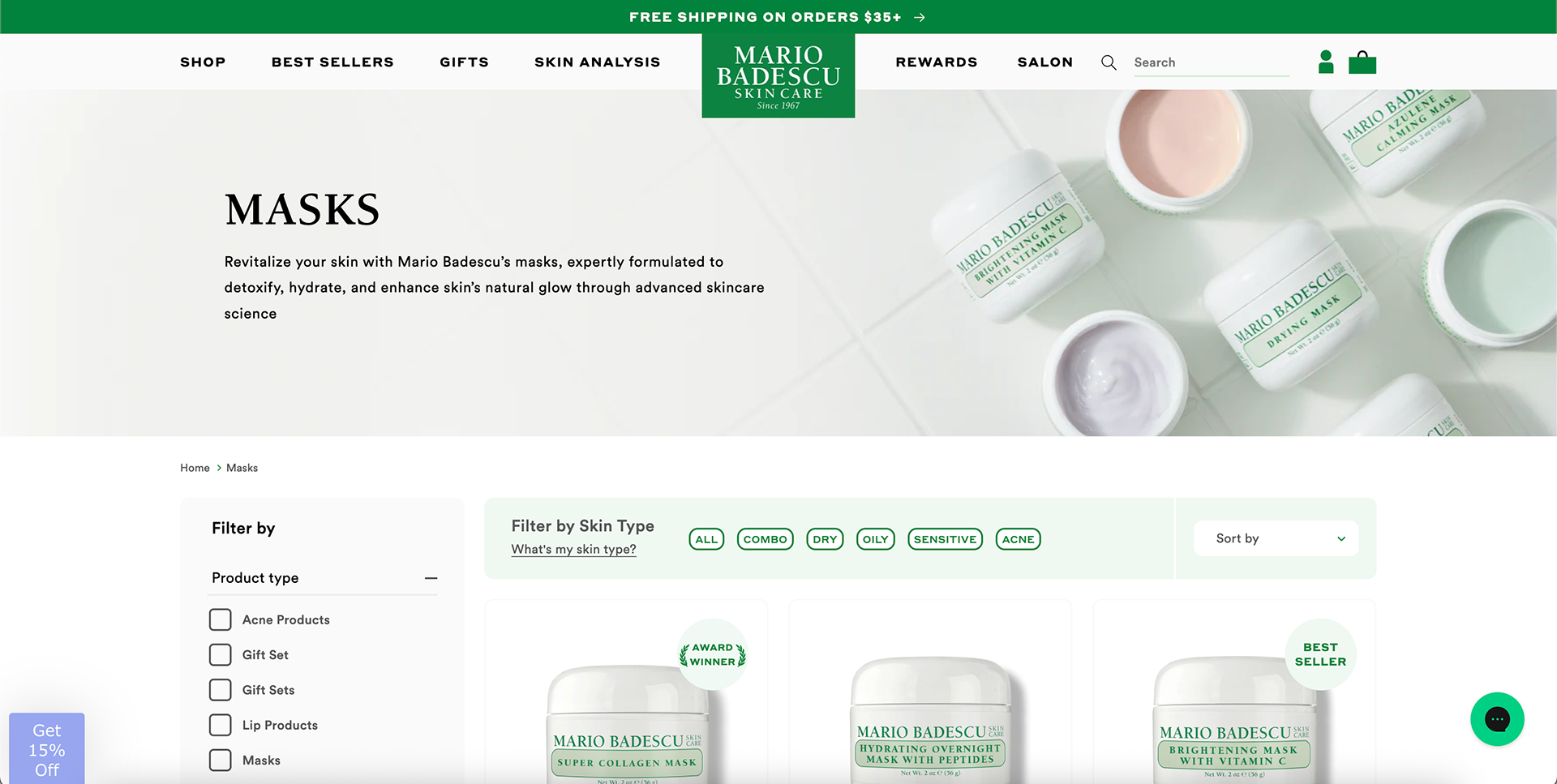 Concepted and Executed All Mario Badescu Category Banners
