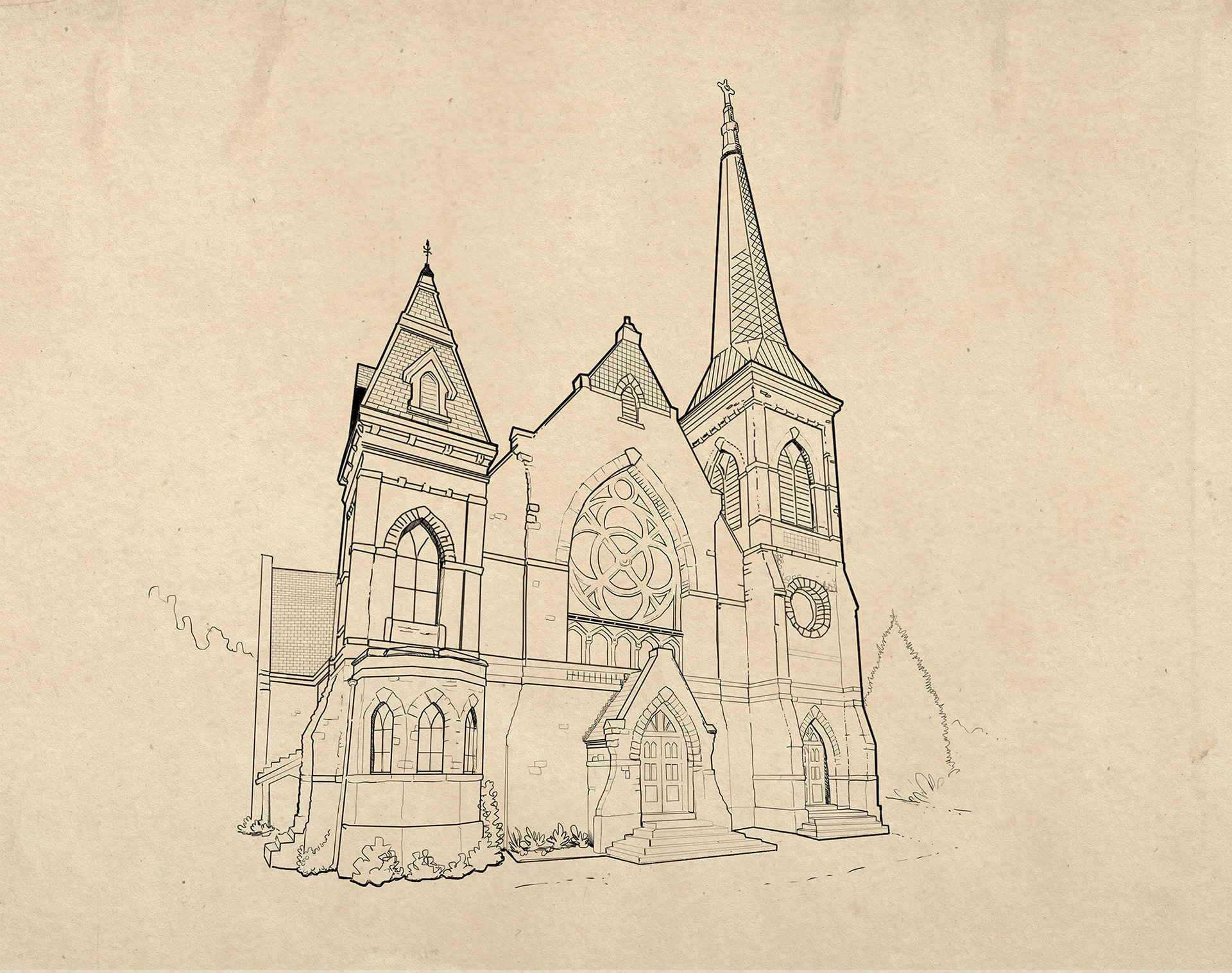 Final illustration of facade