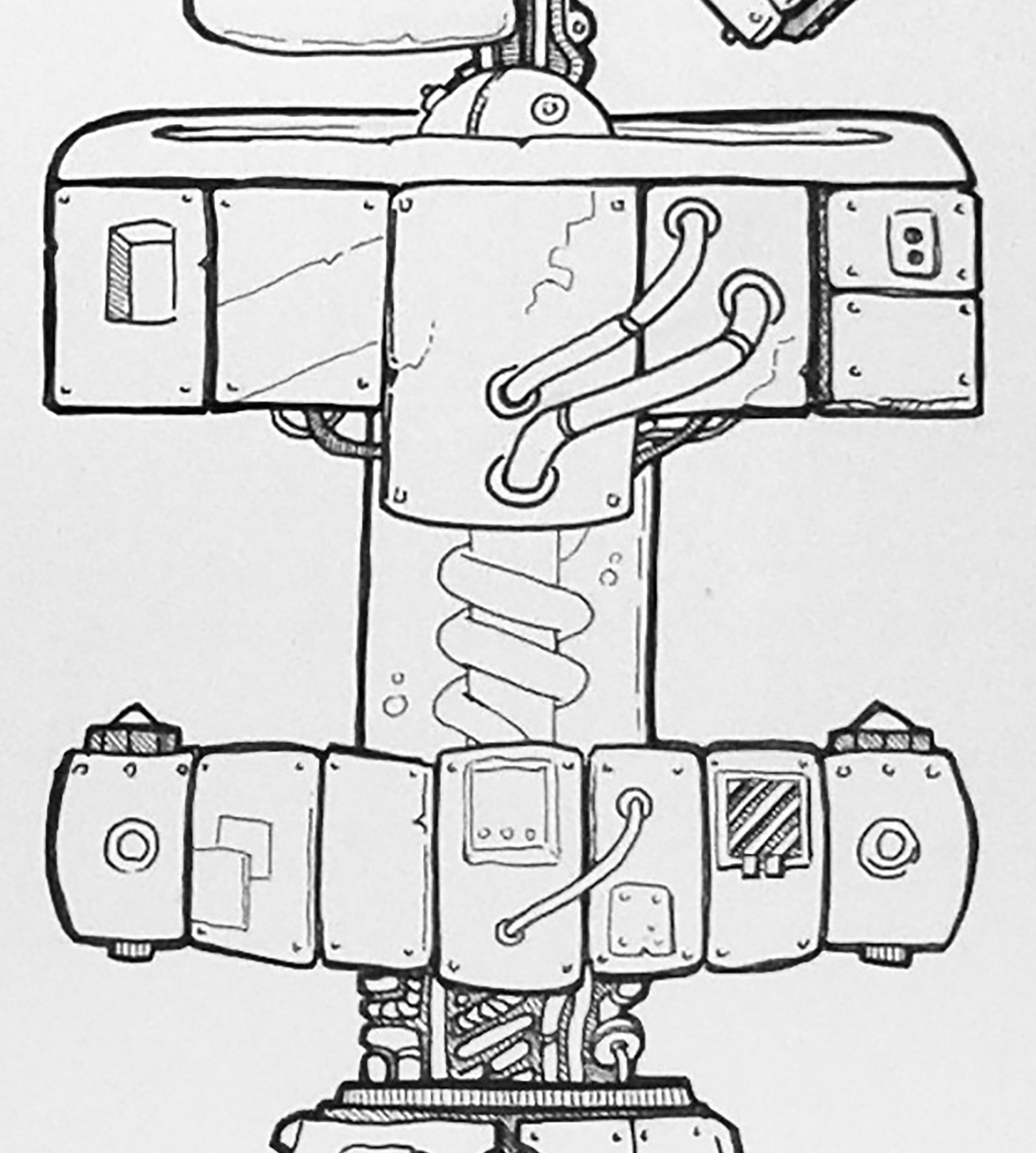 Inked Detail "I"