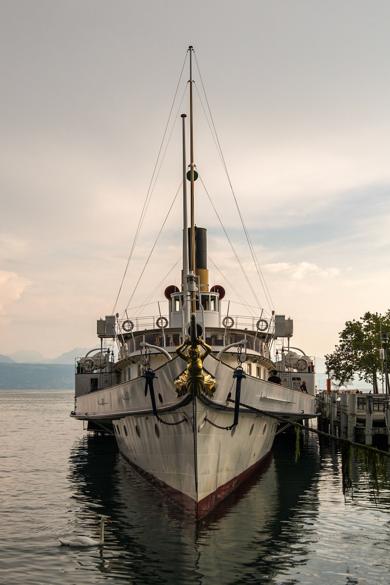 La Suisse, bateaux à vapeur. Lac Léman