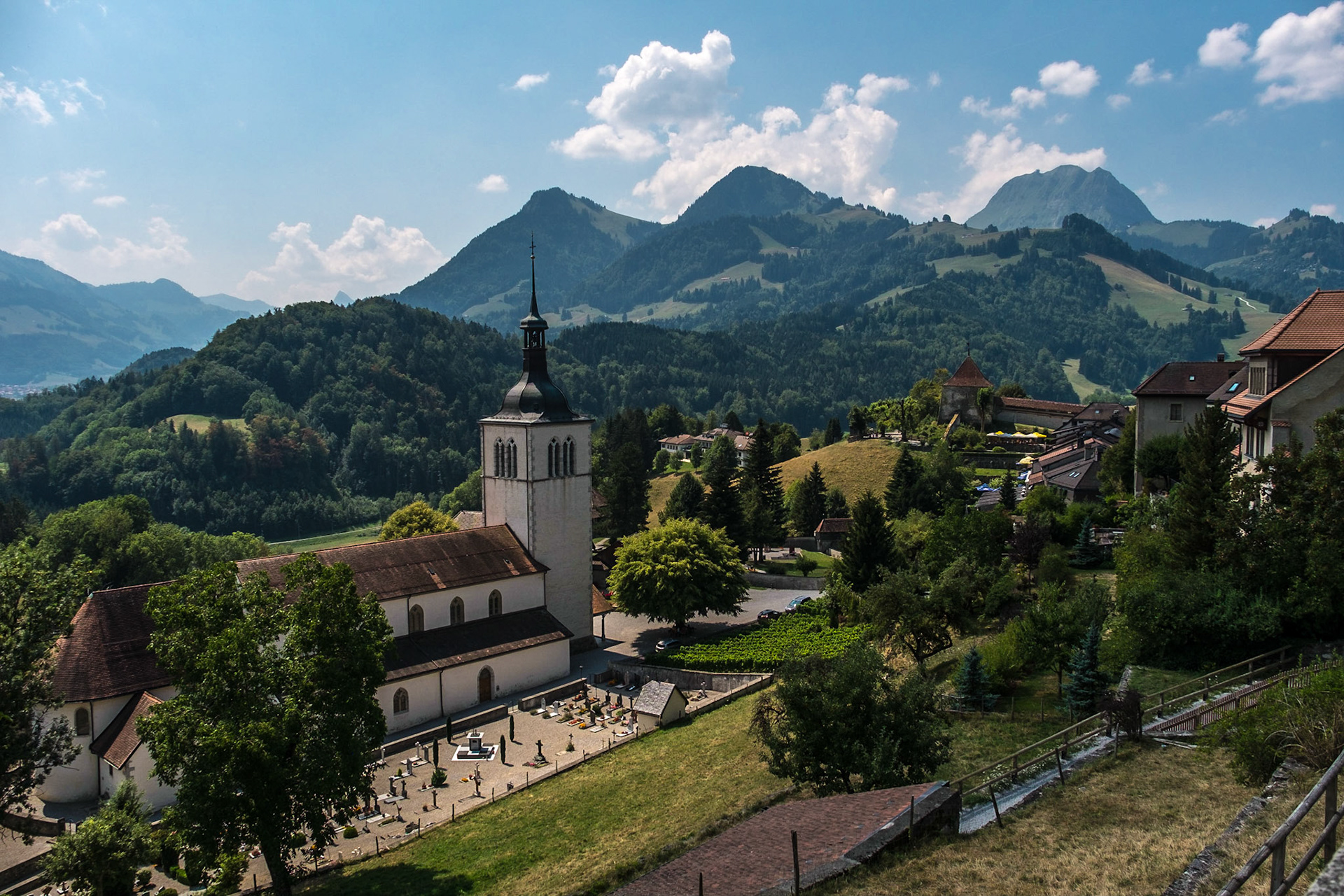 Église Saint-Théodule. Gruyères, Suiza
