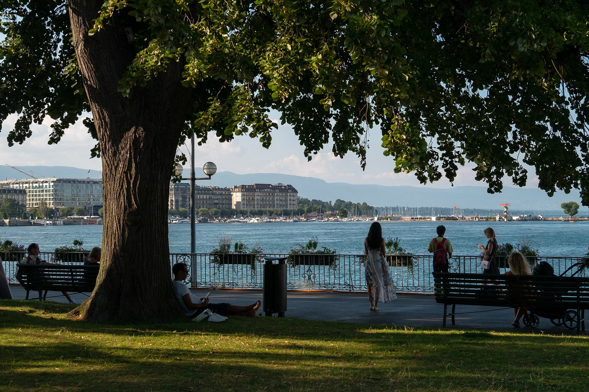 Jardin Anglais, Quai du Général Guisan. Genève