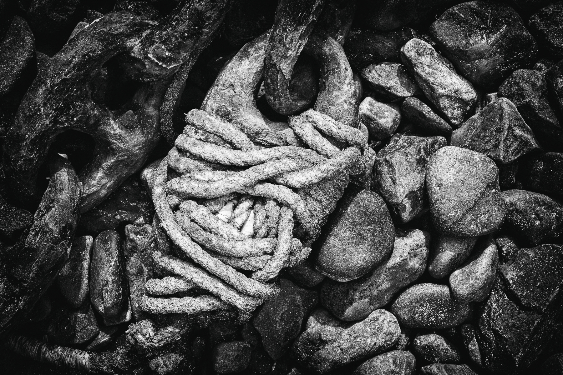 Rusty Chain at Stackpole Quay