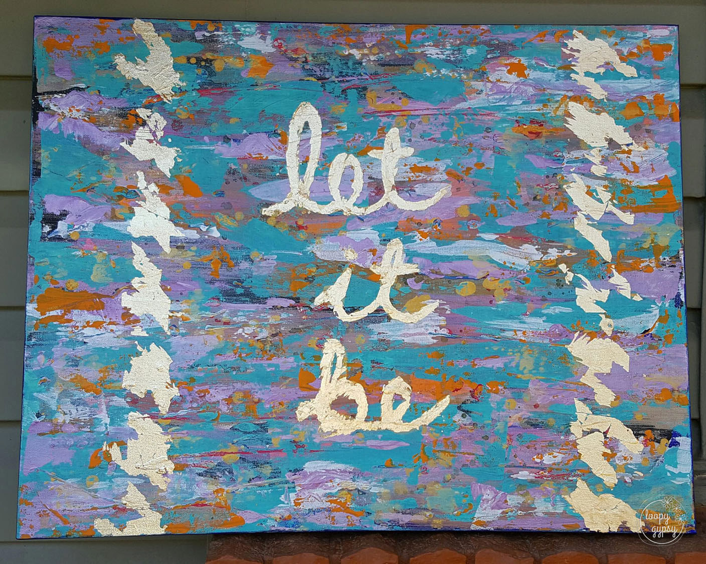 Paint on Canvas + Gold Leaf