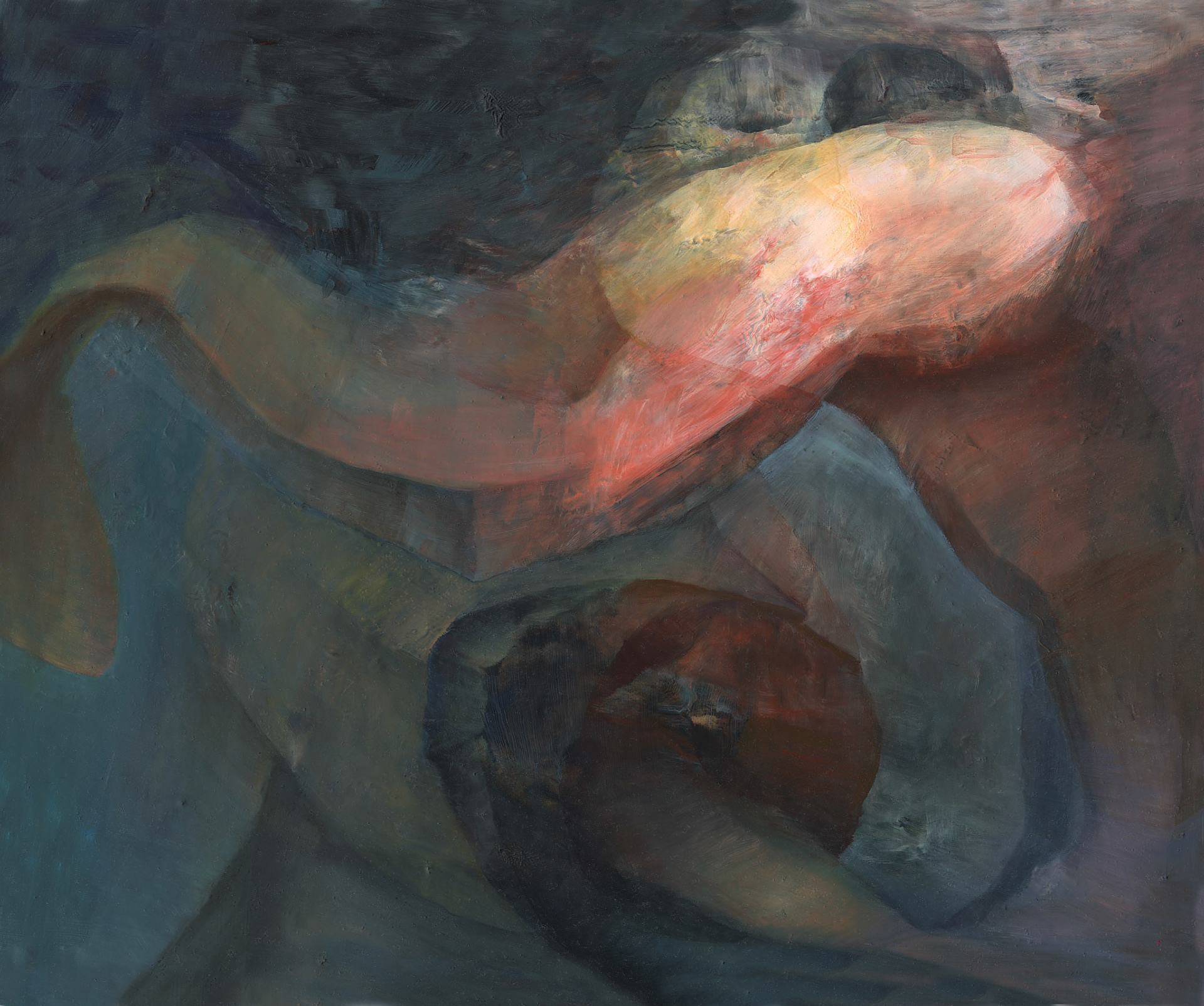 “Swirl” 2012, W46 x H 55 cm,  (Painting available)