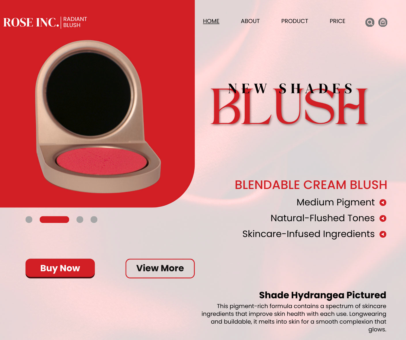 Red Minimalist Cosmetic Product Facebook Post - 1