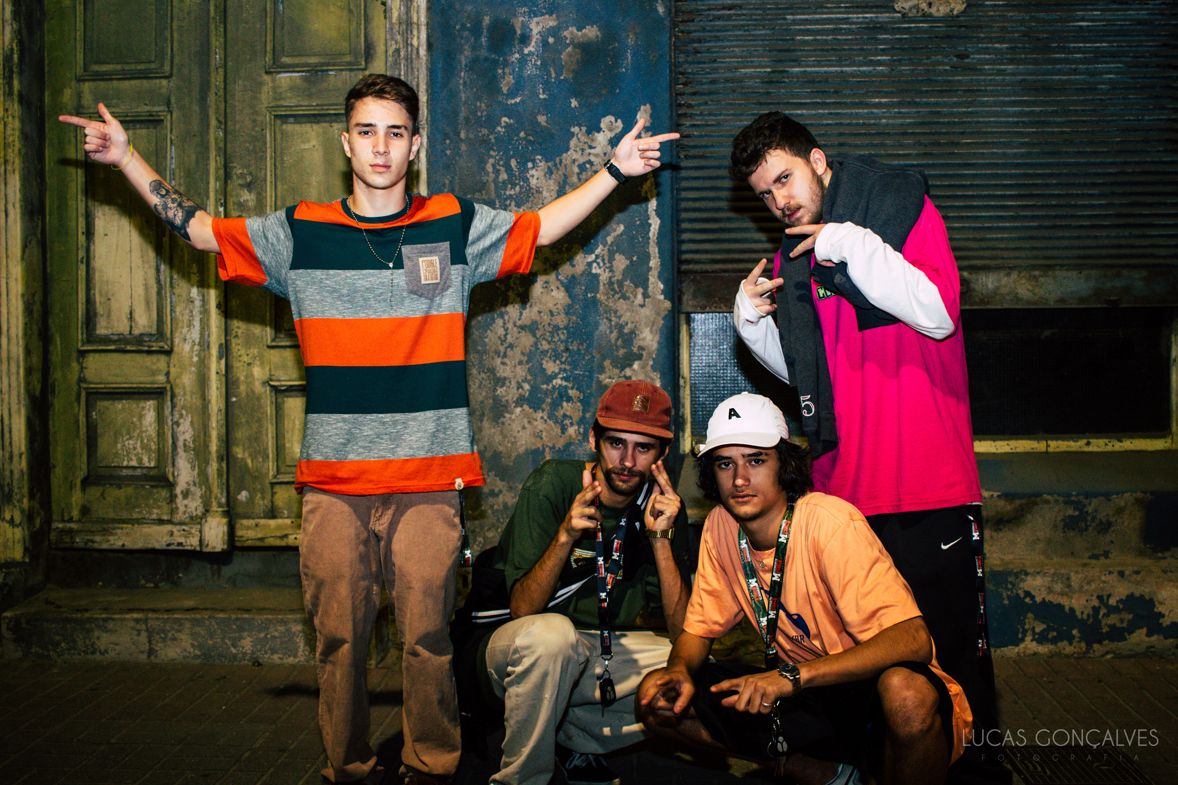 Sessão de fotos do grupo Valle Rap em Blumenau/SC - 2017