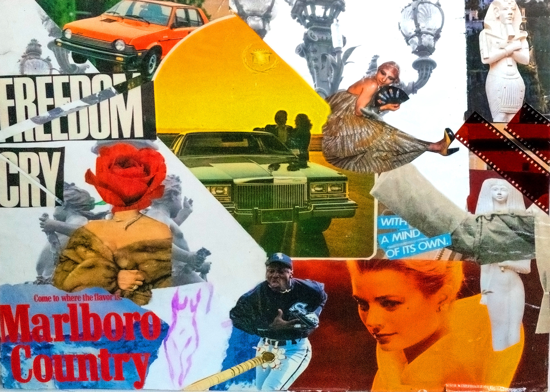 "Freedom Cry " Mixed Media Artwork by Sabrina Narzoles. 2020