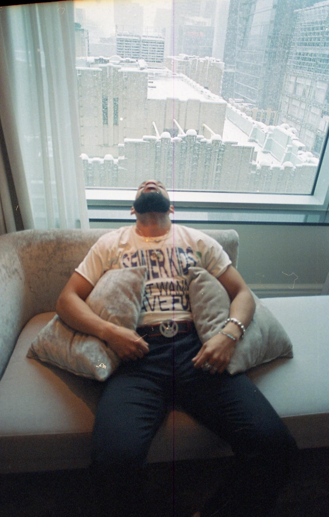 "Hunter at the St. Regis" Shot by Sabrina Narzoles. 2021