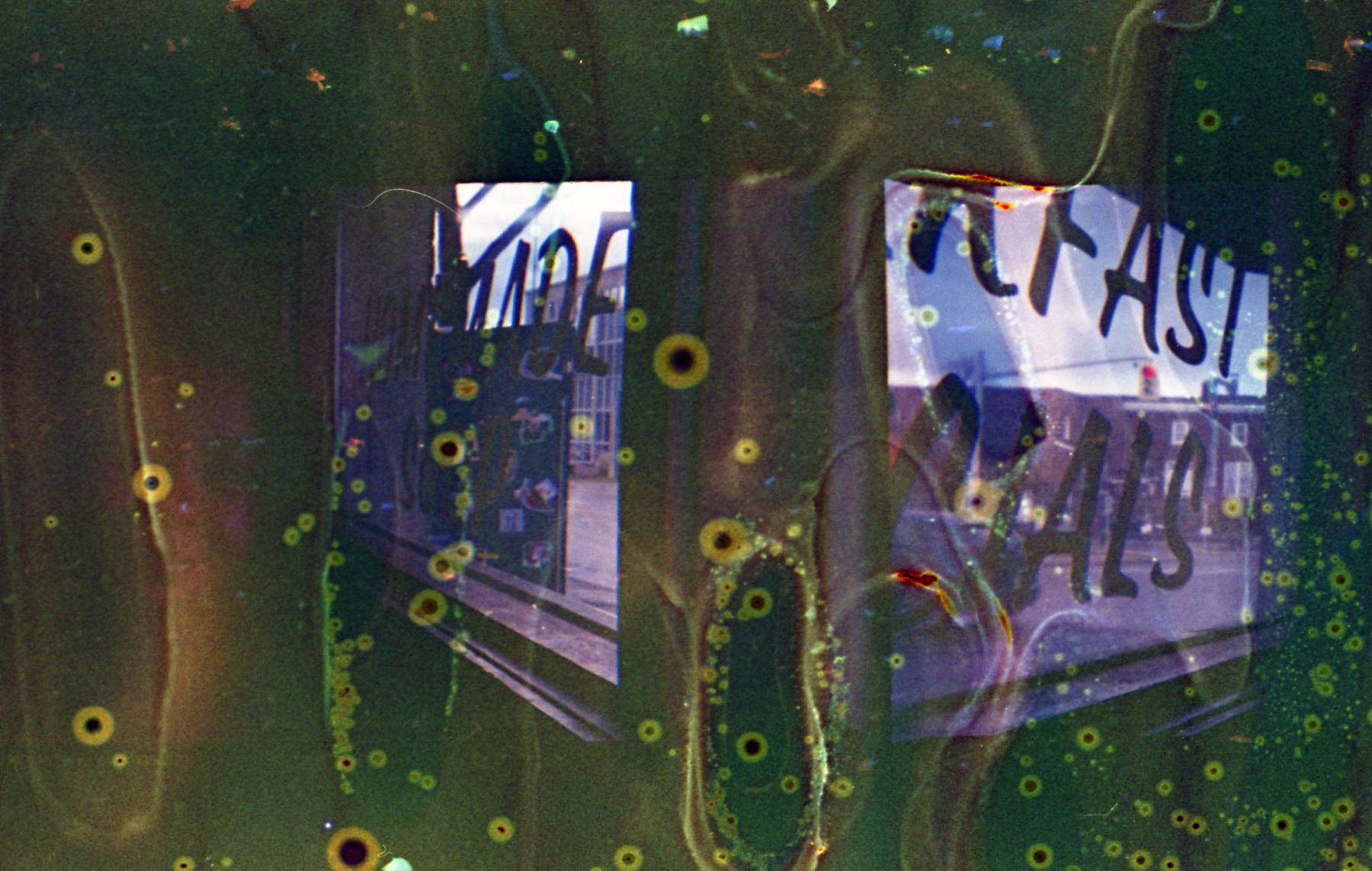"Features" with chemical burn shot by Sabrina Narzoles. 2022