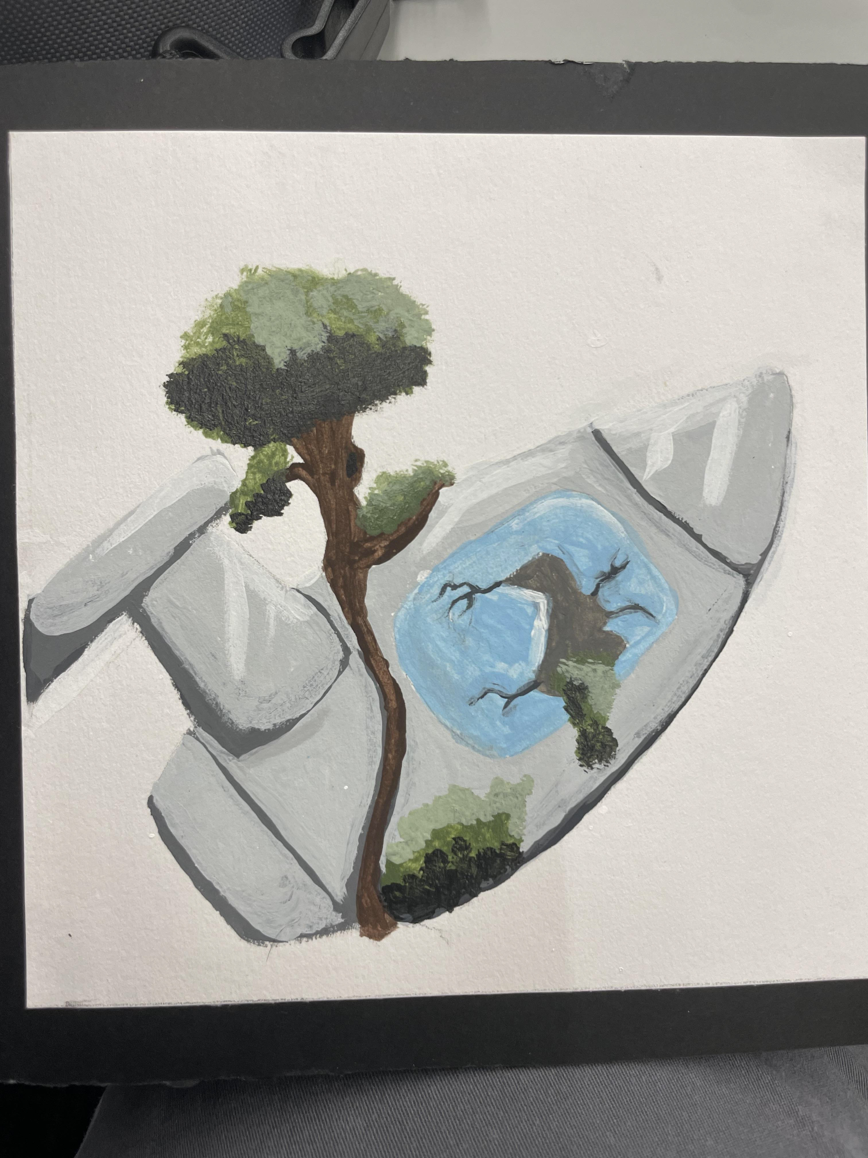 Spaceship | Illustration Methods | Made with Acrylic Paints. | Feb 3, 2025