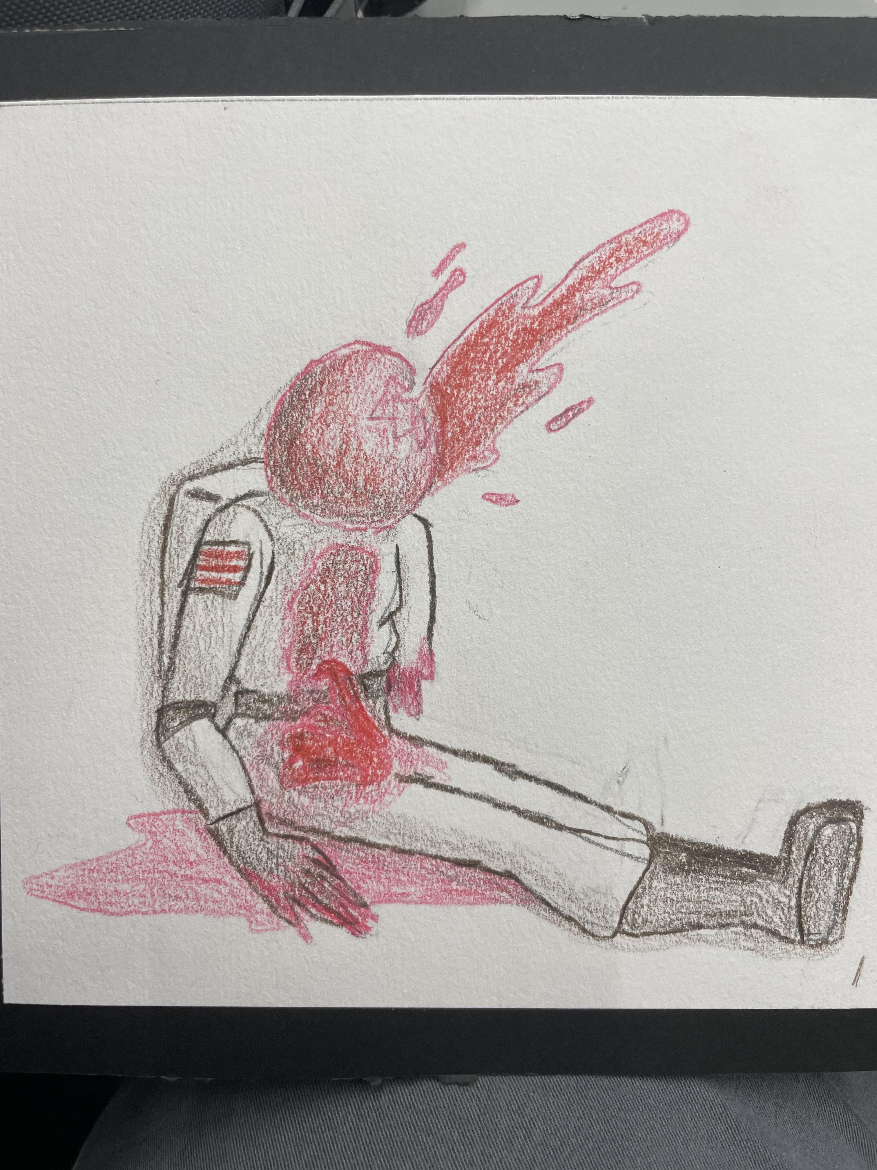 Spaceman | Illustration Methods | Made using colored pencils. | Feb 3, 2025