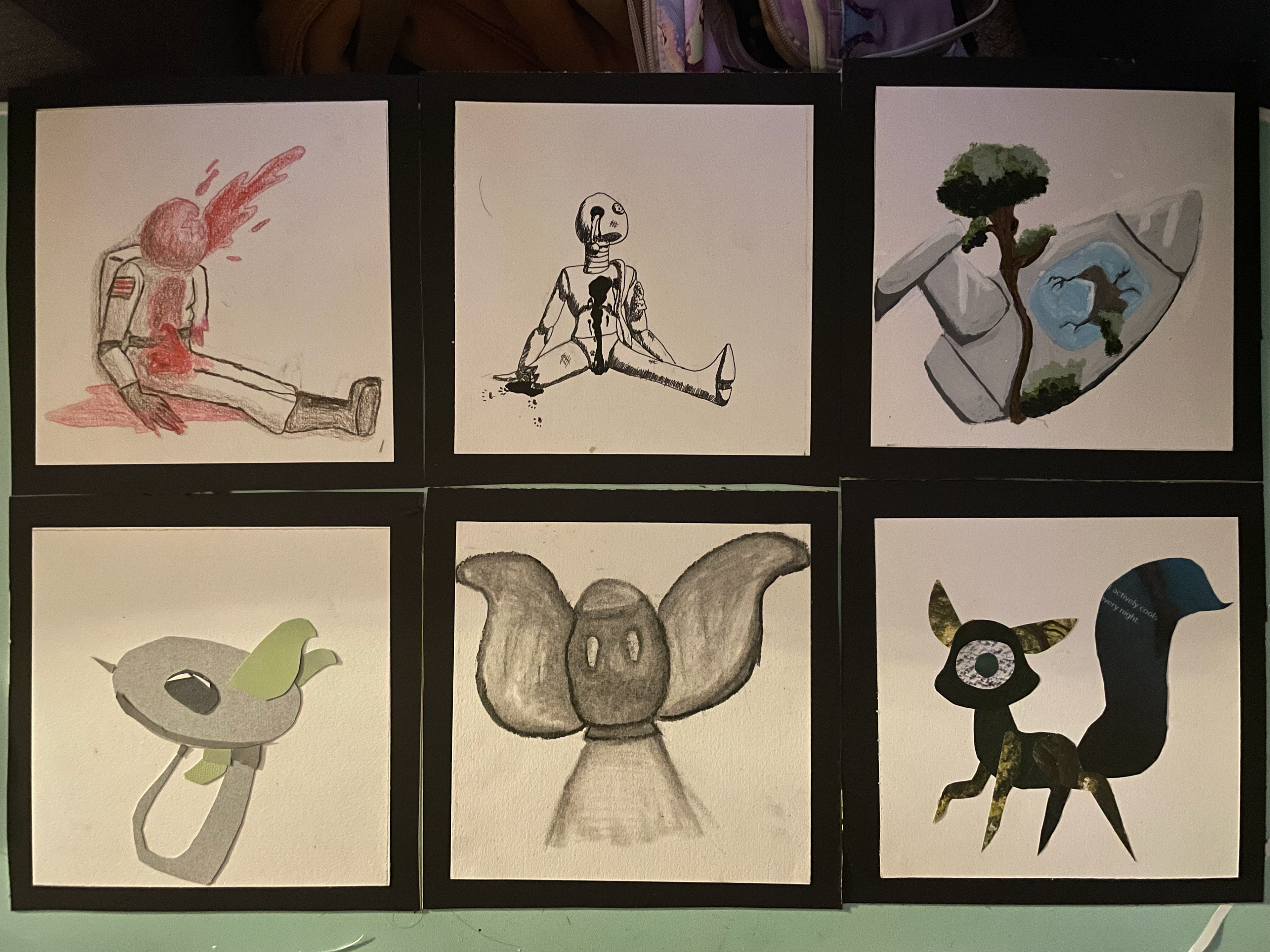 Project 1: Style & Mediums | Illustration Methods | A Collection of 6 pieces that use a variety of mediums to create the piece | Feb 3, 2025