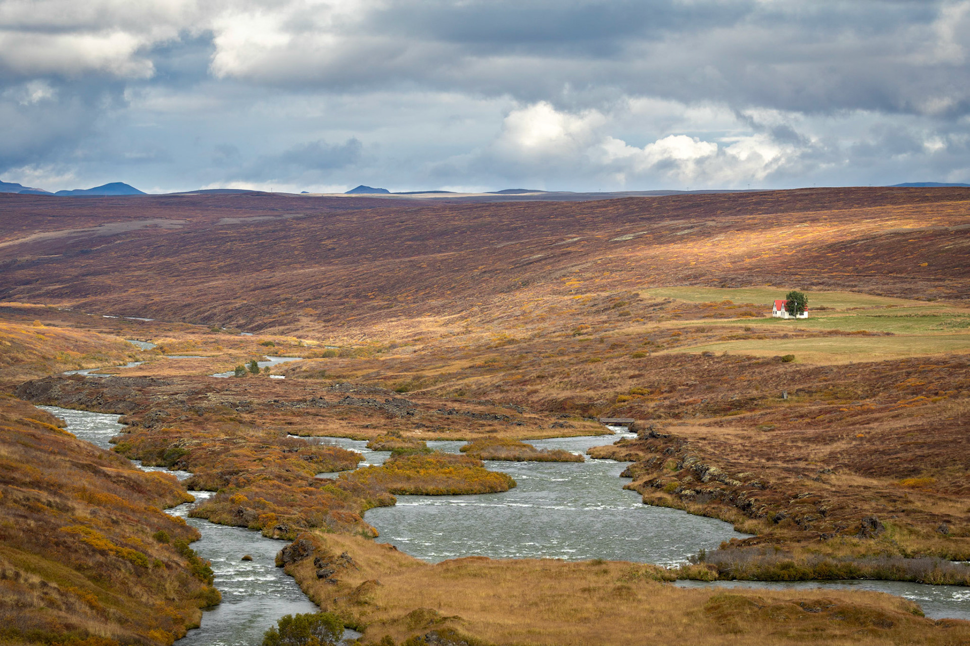 River Laxa; Outlet river for Lake Myvatn