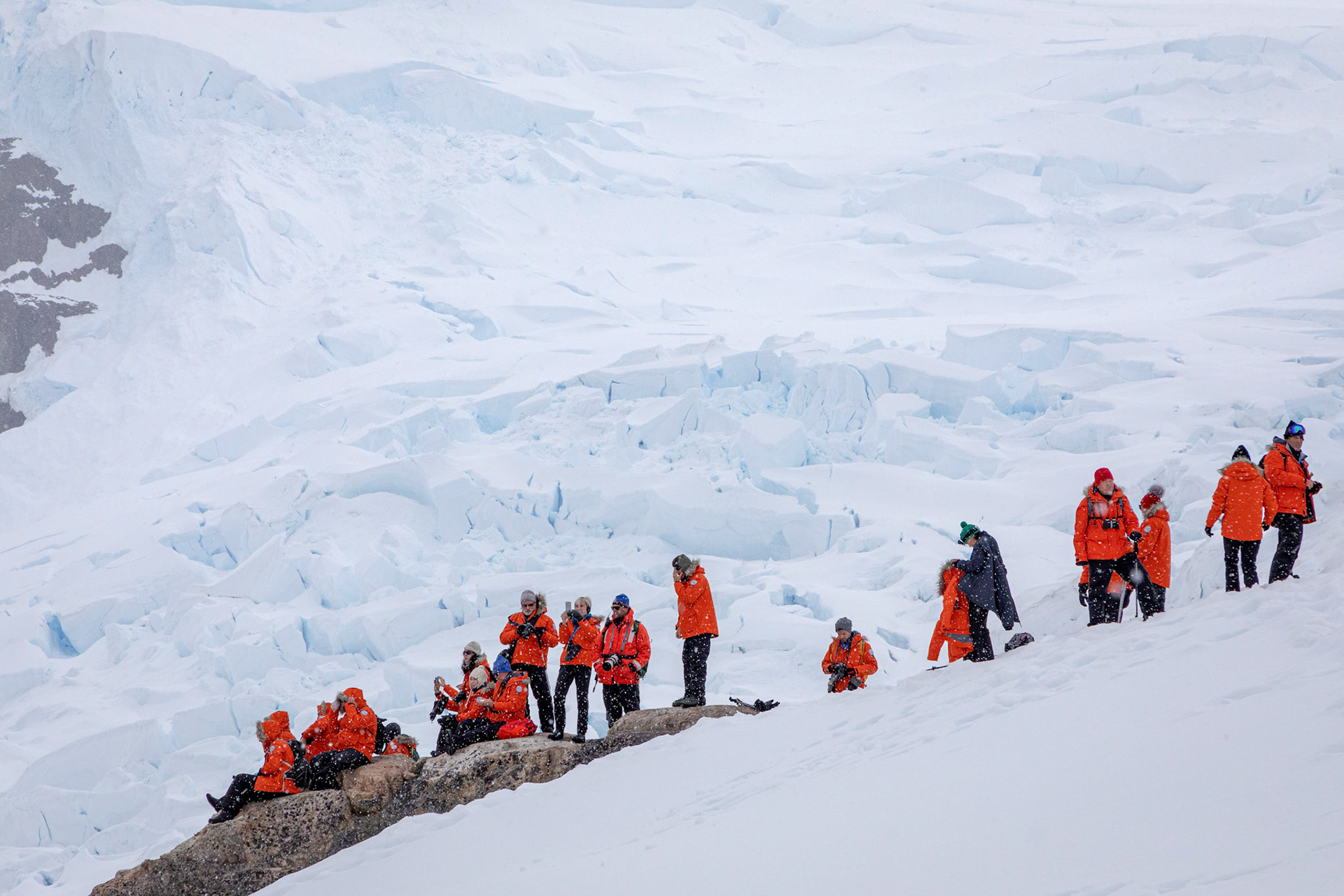 Overlooking Neko Harbor and Andvord Bay