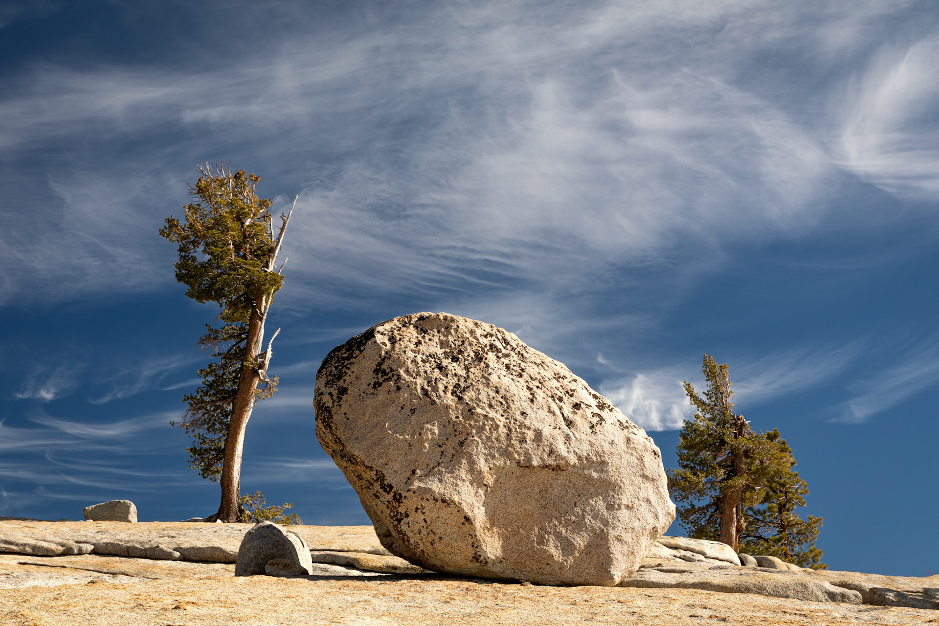 Large glacial erratic at  Olmsted Point