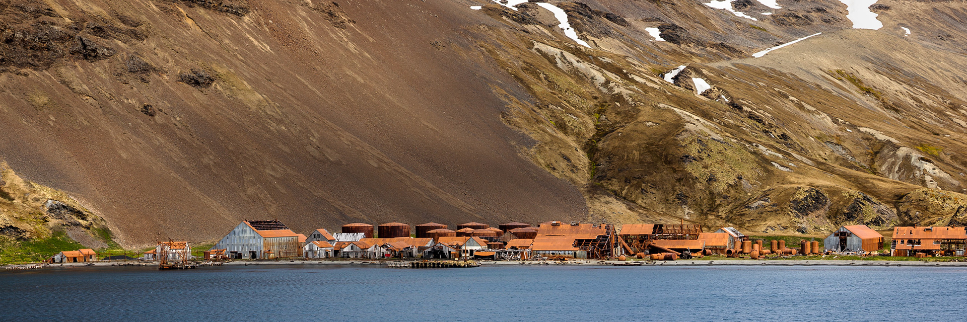 Stromness Whaling Station was Shackleton's destination after crossing the S Georgia Mountains in 1916