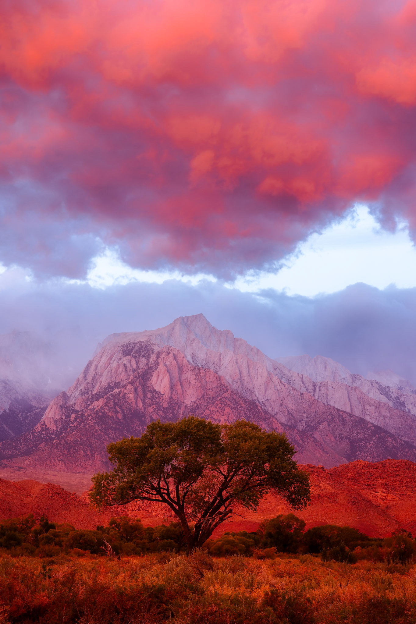 Sunrise, Lone Pine Peak, Alabama HIlls