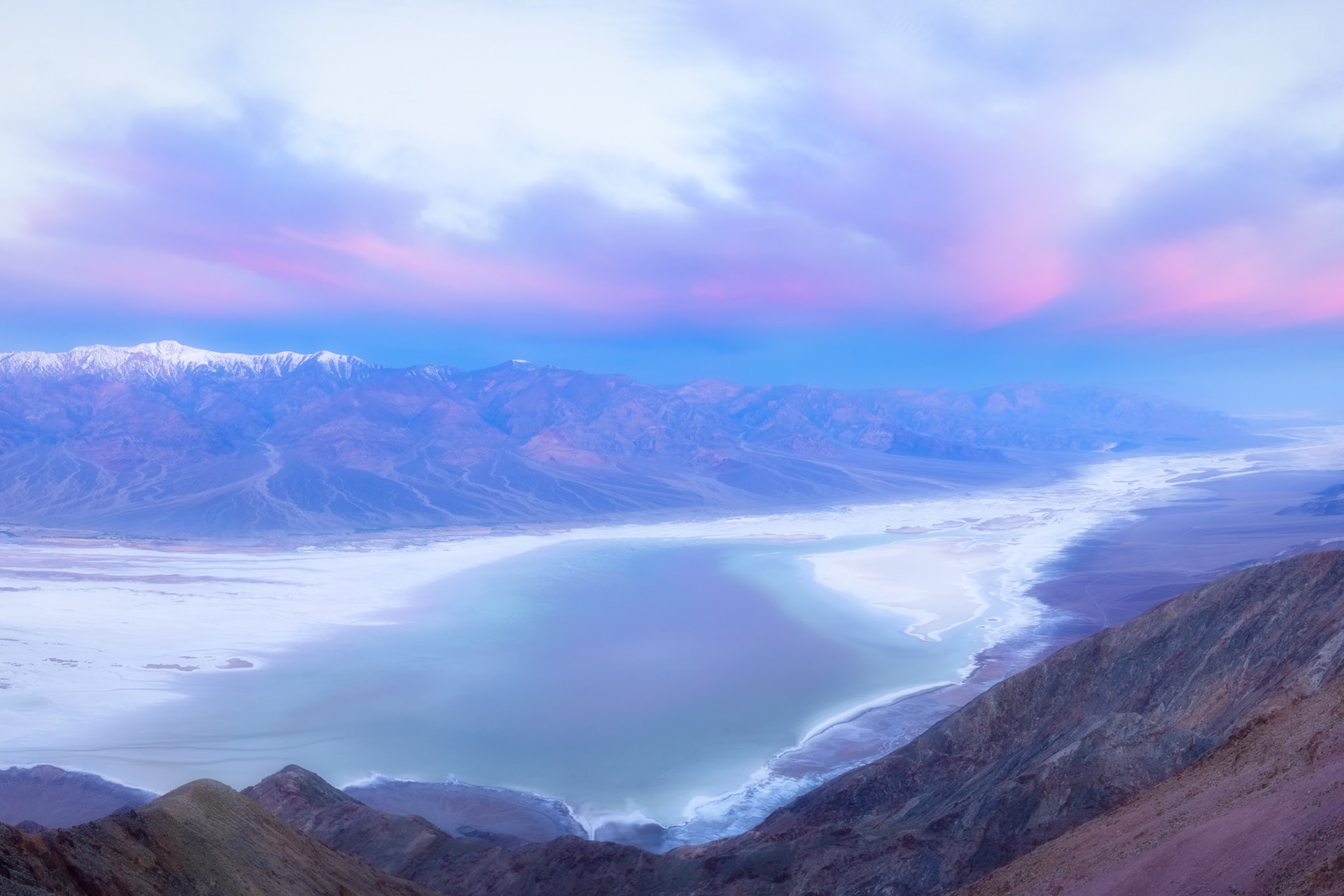 Badwater Basin and Lake Manly from Dante's View