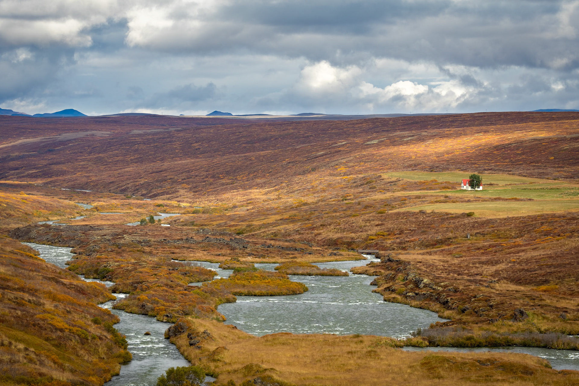 River Laxa; Outlet river for Lake Myvatn