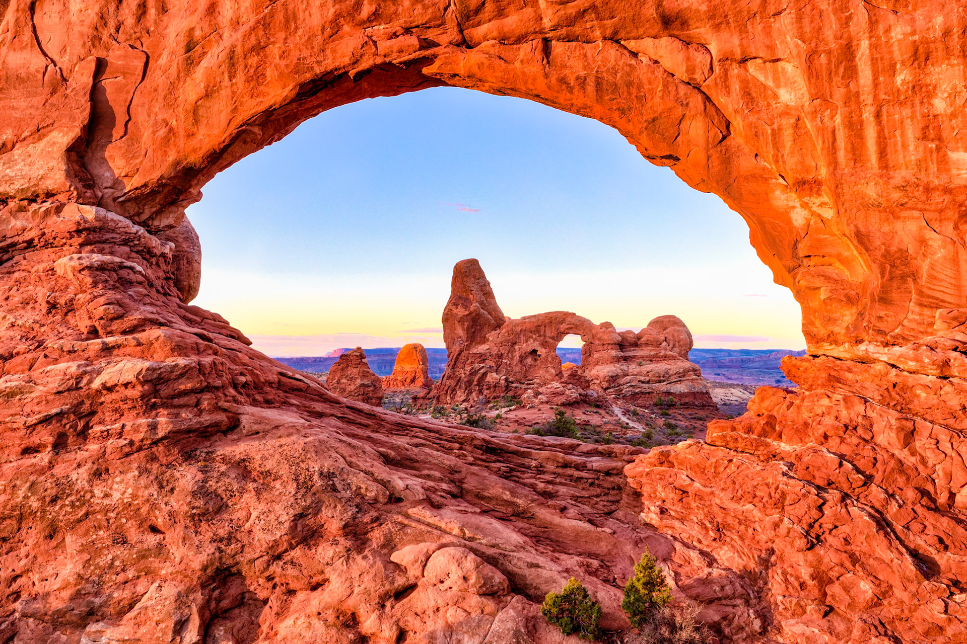 Turrret Arch through North Window, Arches NP