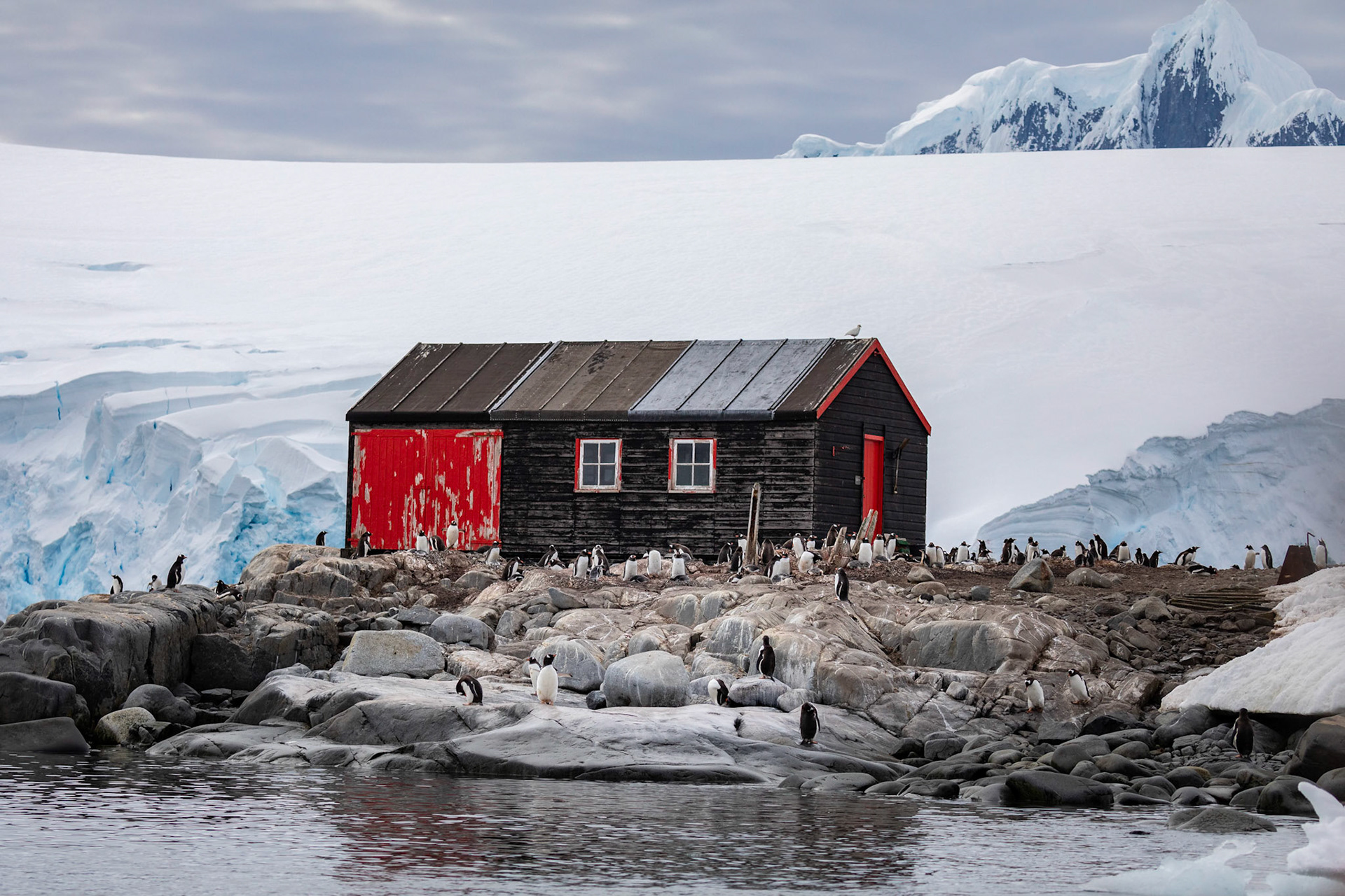 Port Lockroy; WW2 era British research station, now the most southern post office in the world