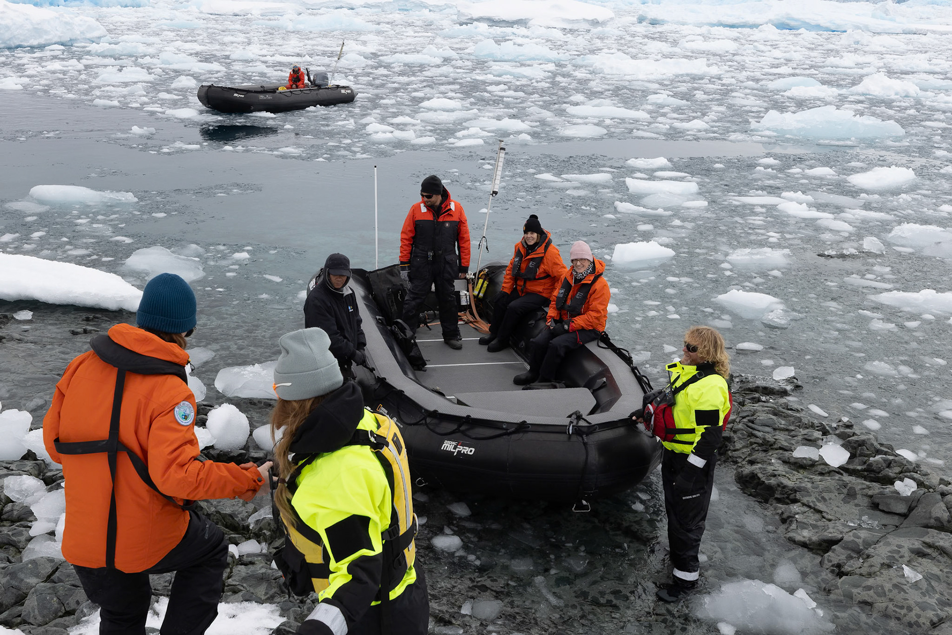 Zodiac landing Prospect Point