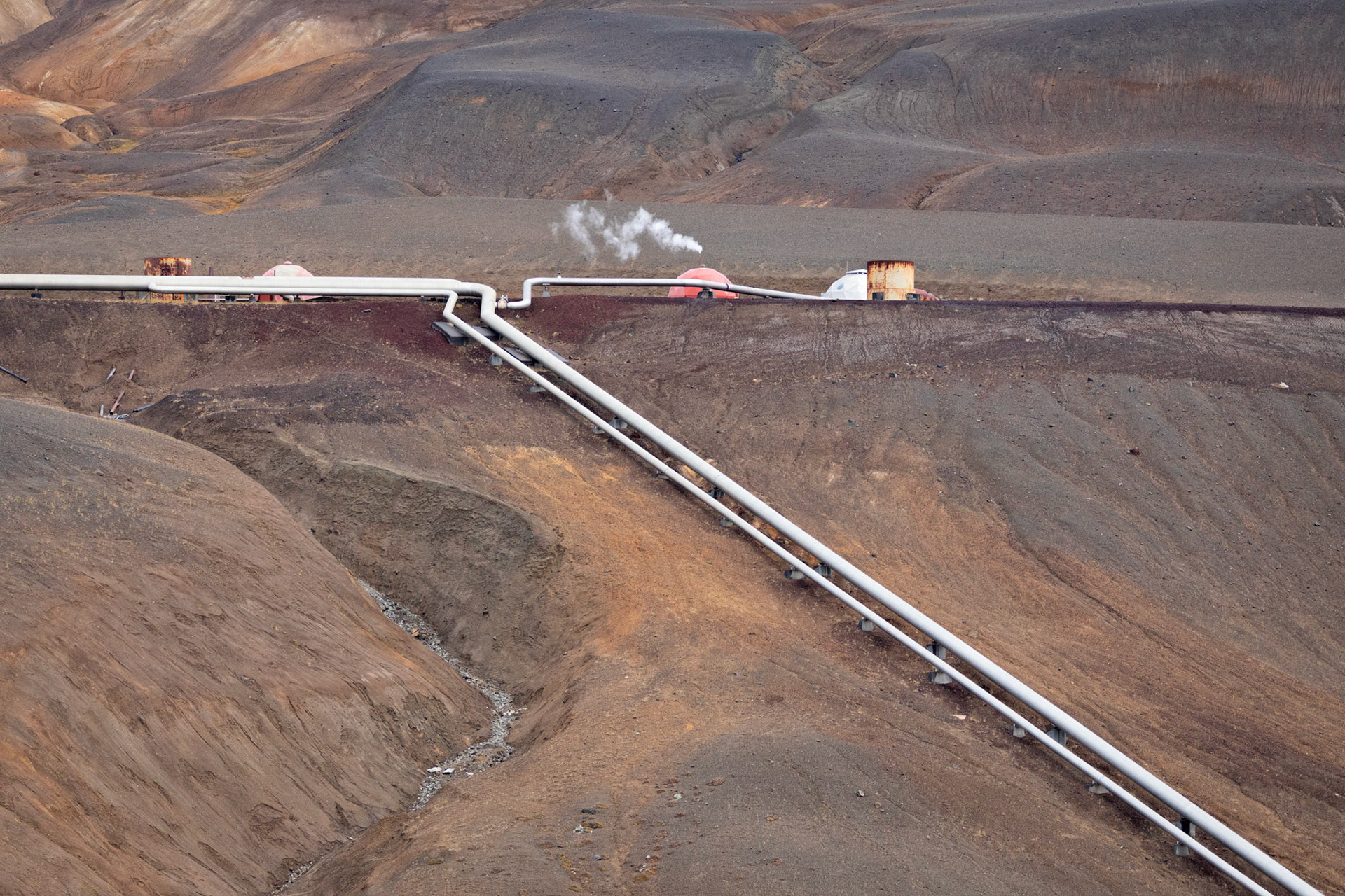 Detail:  Krafka Geothermal power plant