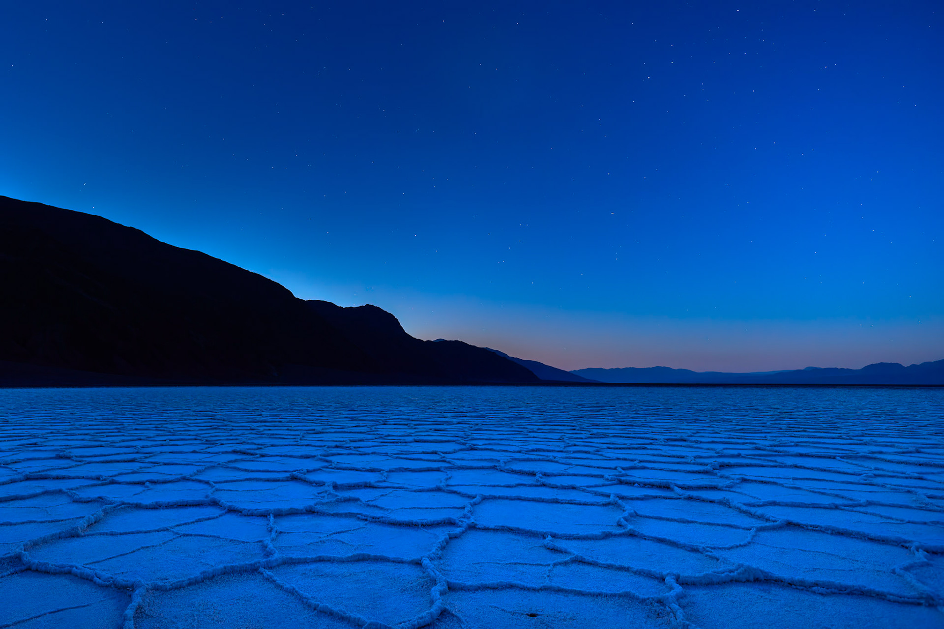 Badwater Basin, salt polygons