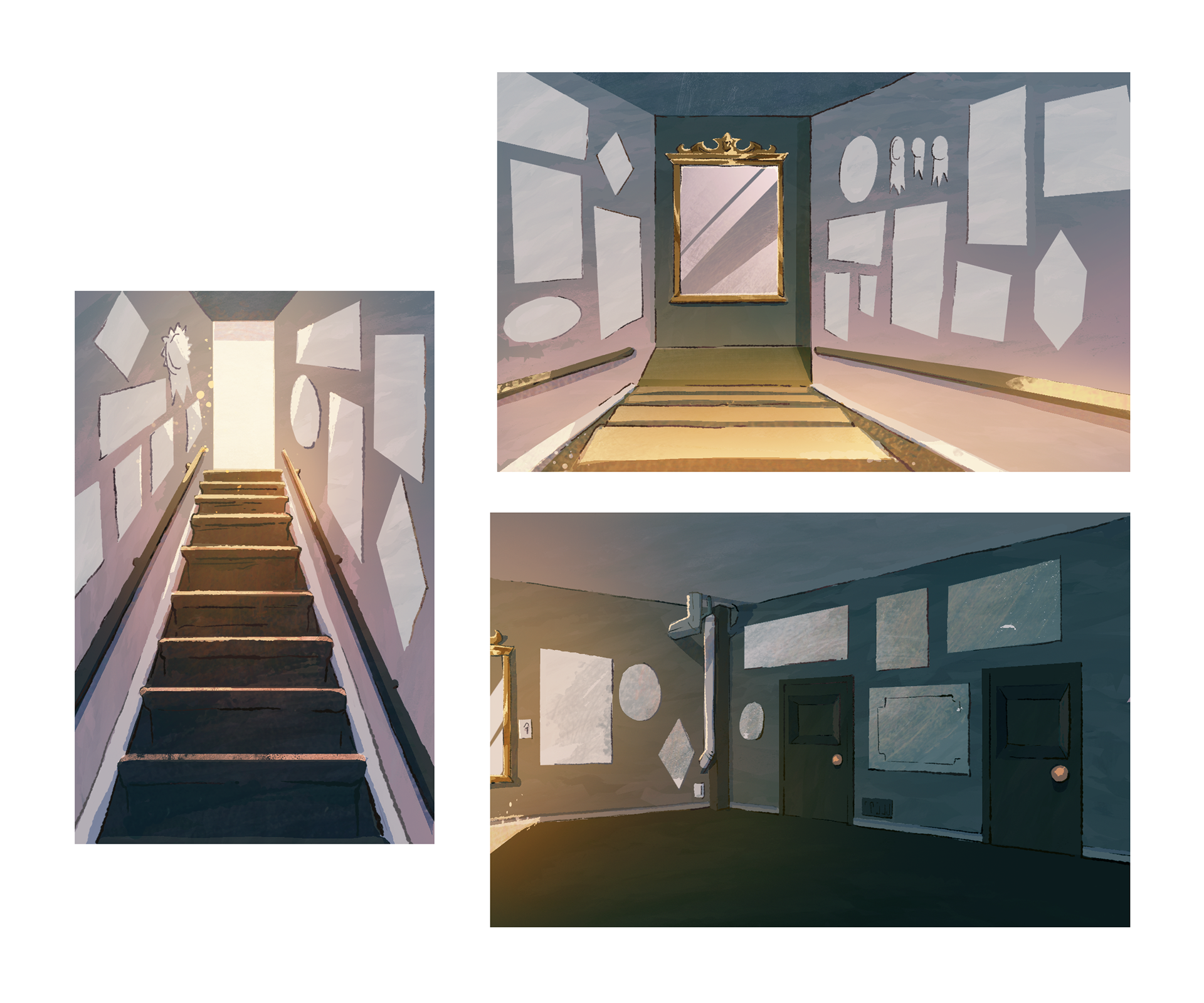 Staircase and Basement Hall Exploration