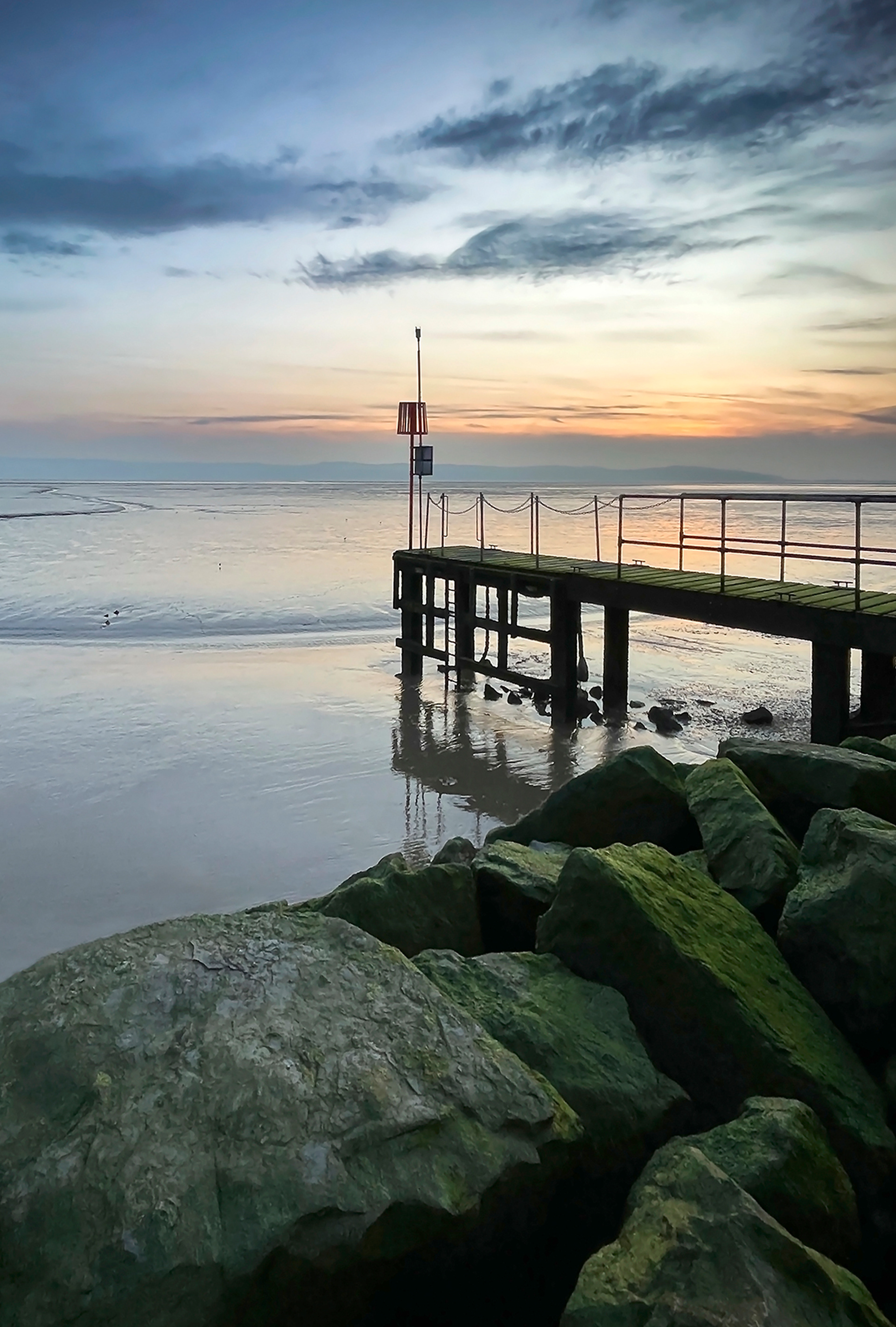 'A Winters Evening Stroll' West Kirby Marine Lake