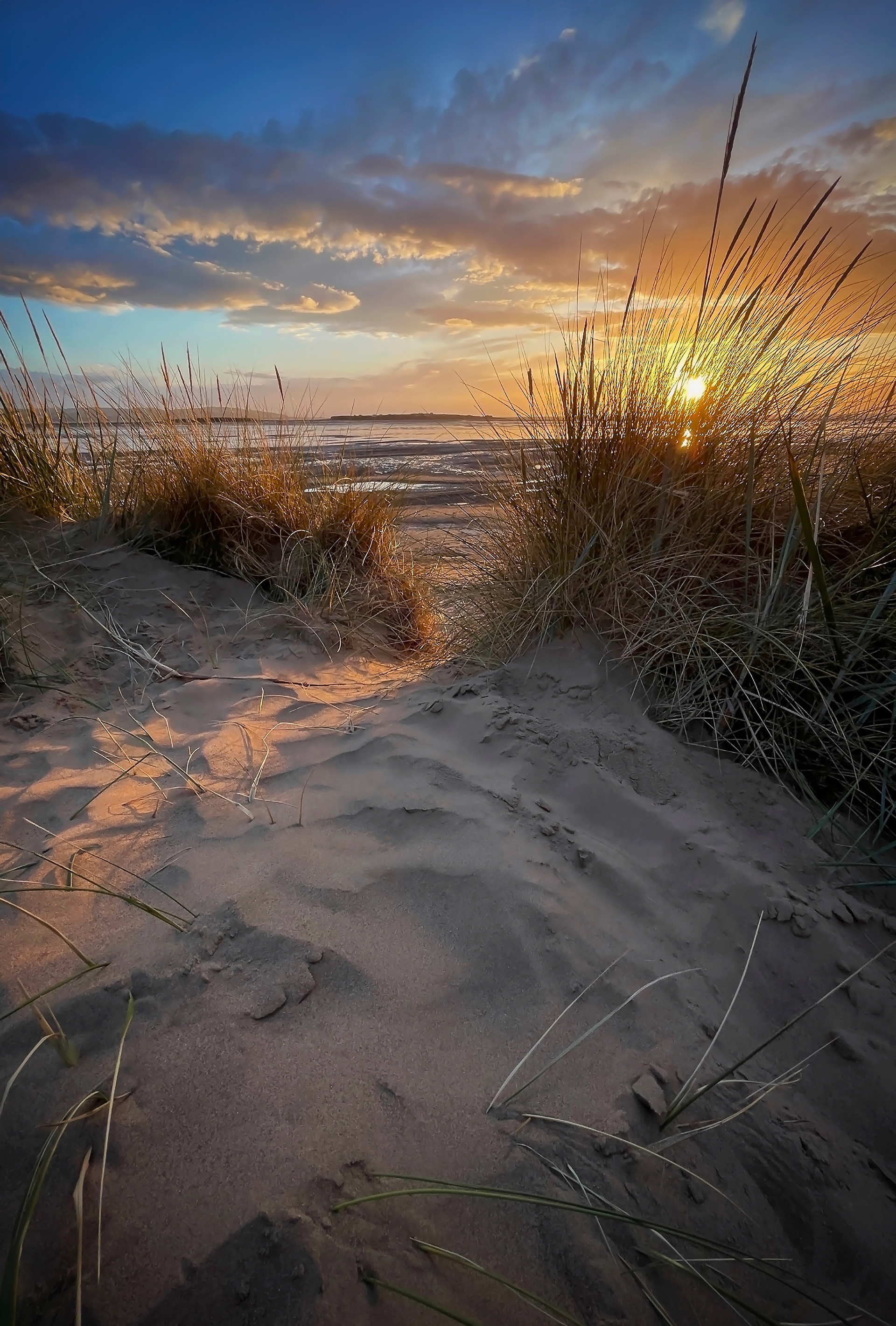 'Where the sun melts into the sea' Hilbre Island from Red Rocks Beach, Hoylake