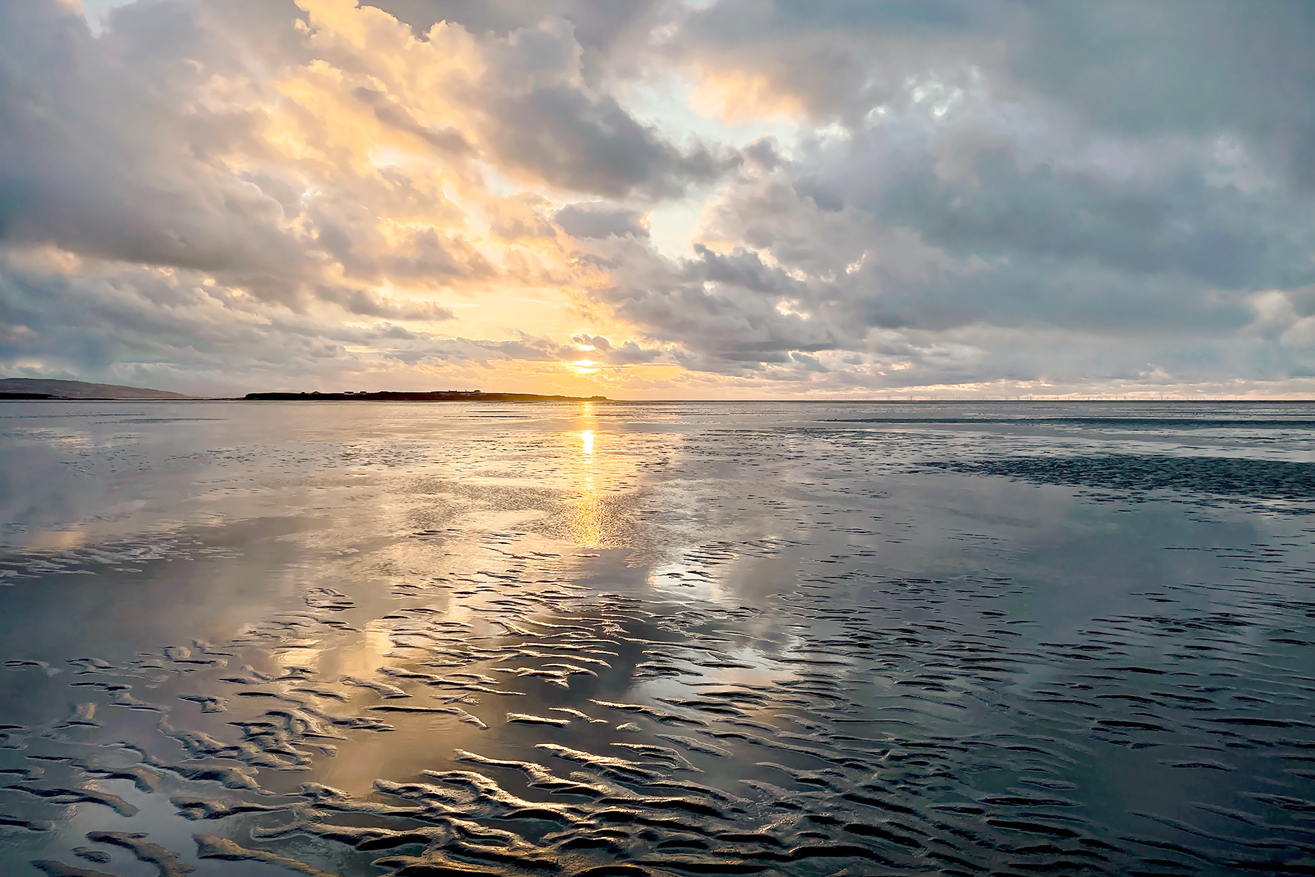'At the fading of the summer' Hilbre Island from Red Rocks Beach, Hoylake