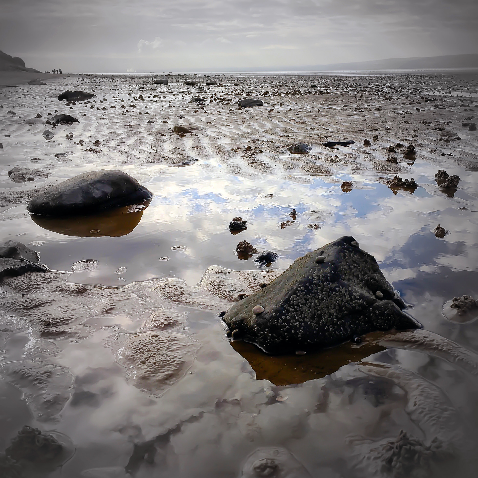 'The Morning Walk' Cubbins Green Beach, West Kirby