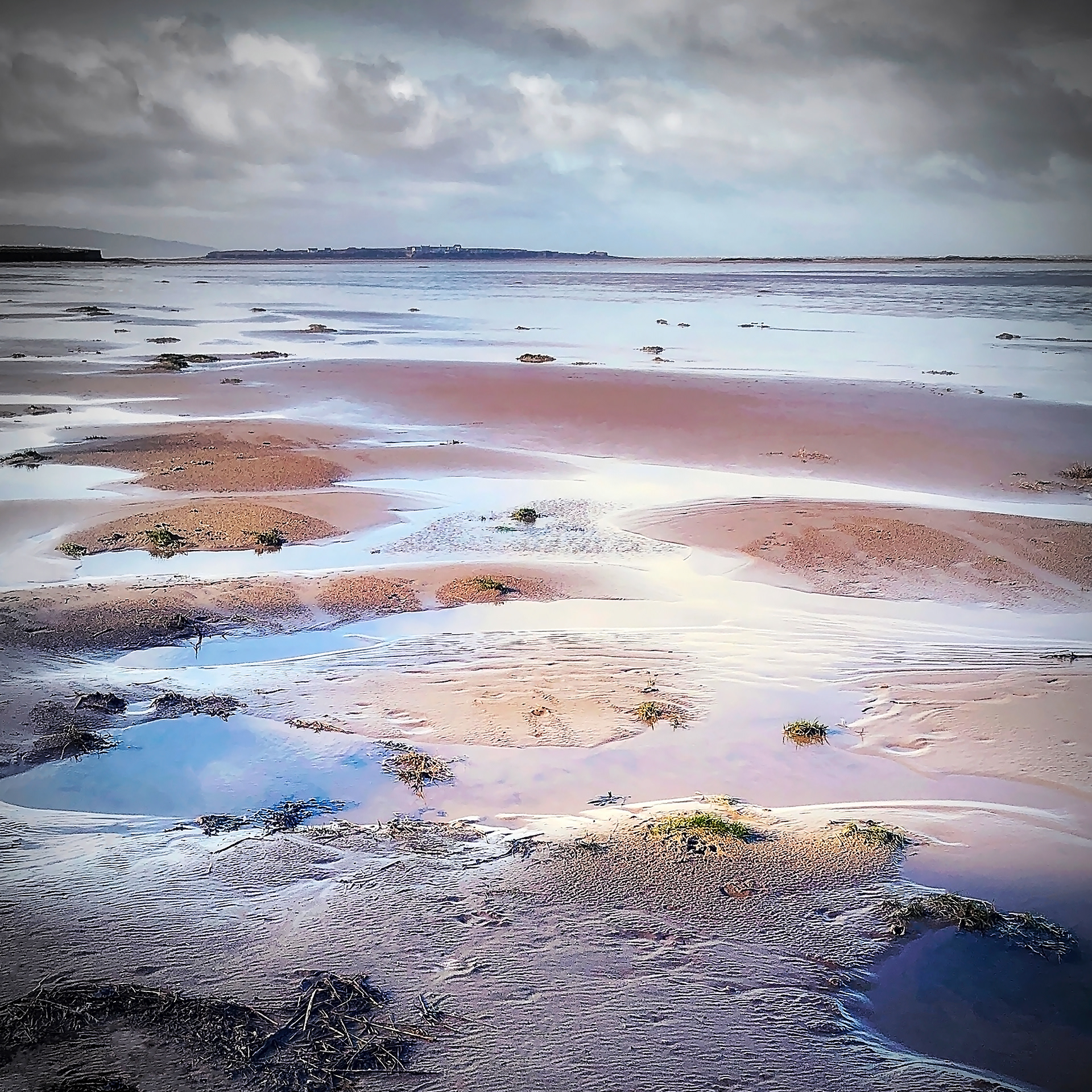 'A Cool Autumn Morning' Hilbre Island from Hoylake Beach