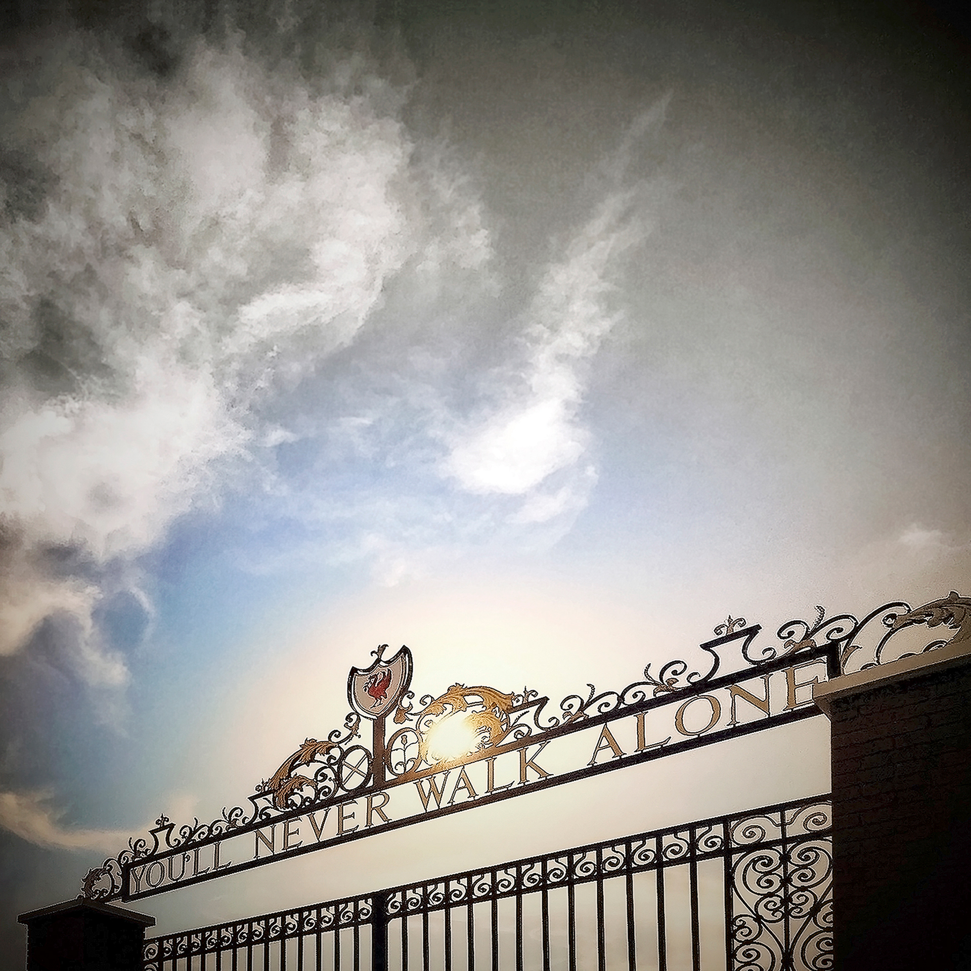 'You'll never walk alone' gates at Anfield  