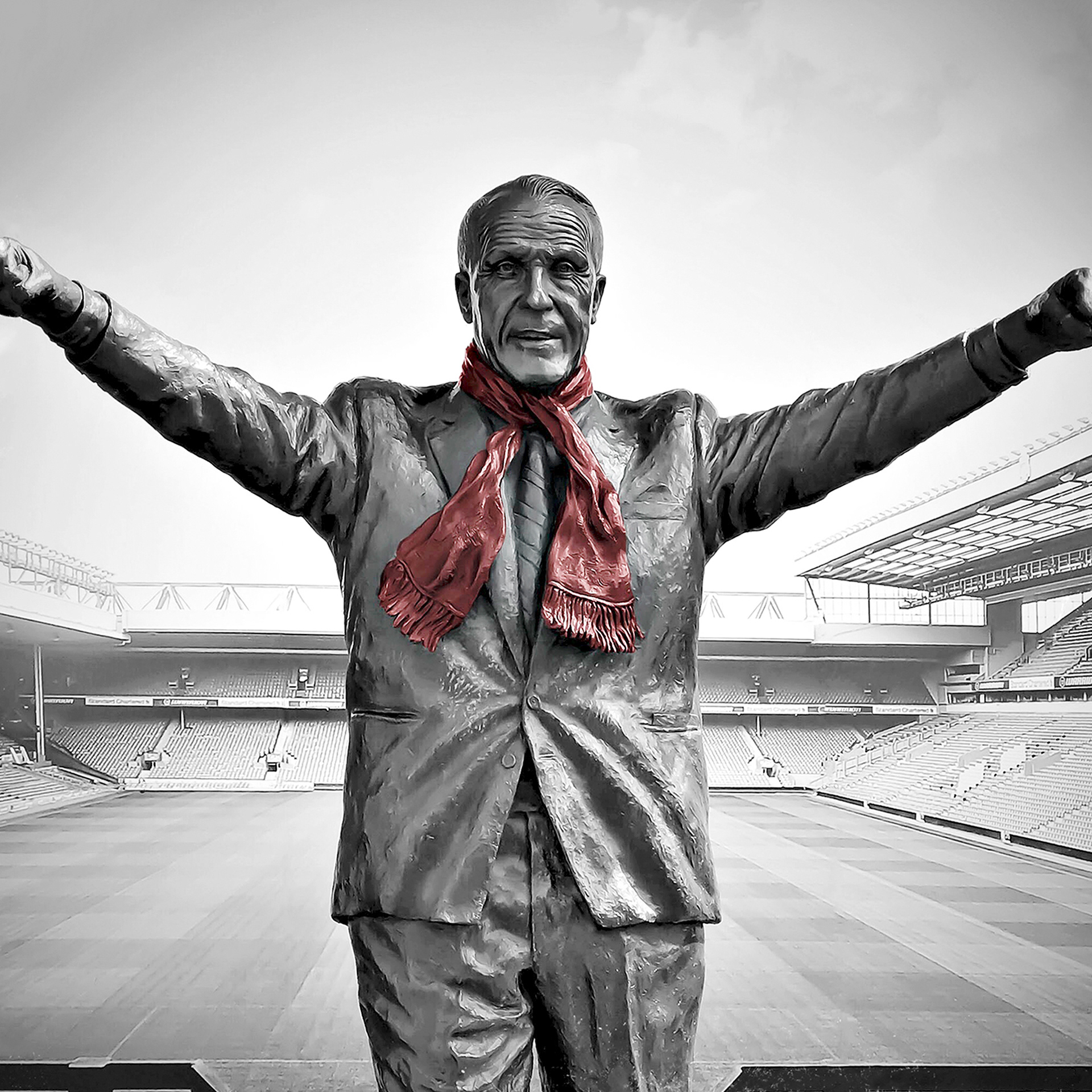 Bill Shankley Statue at Anfield, LFC
