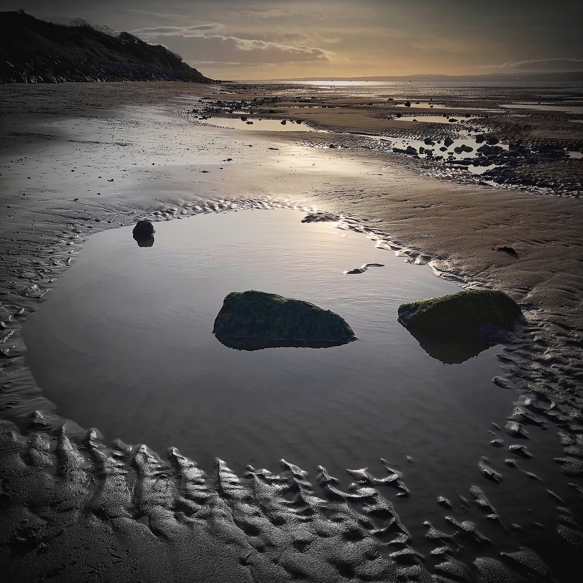 'A December Morning' Cubbins Green Beach, West Kirby