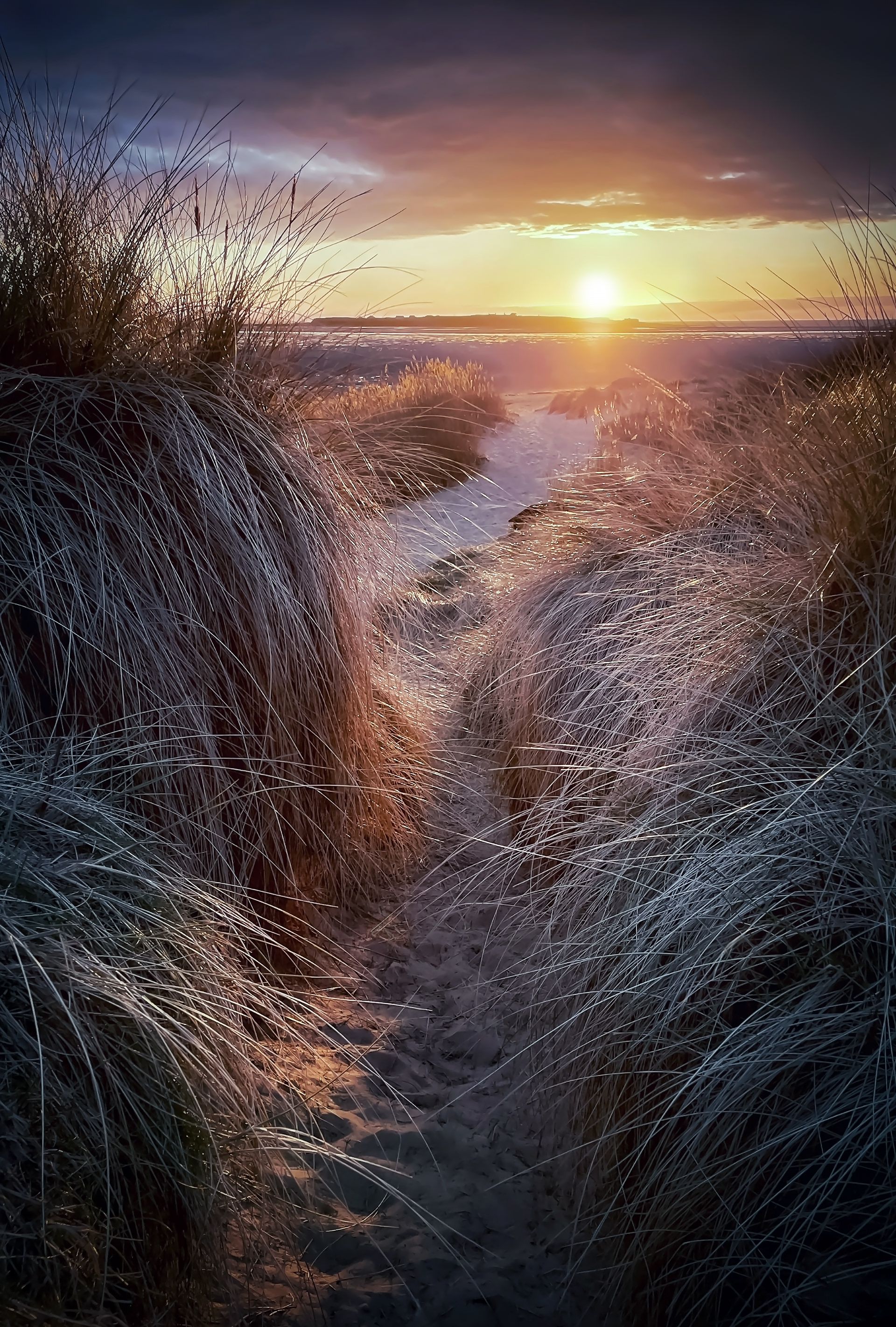 'An Evening Song' Hilbre Island from Red Rocks Beach, Hoylake