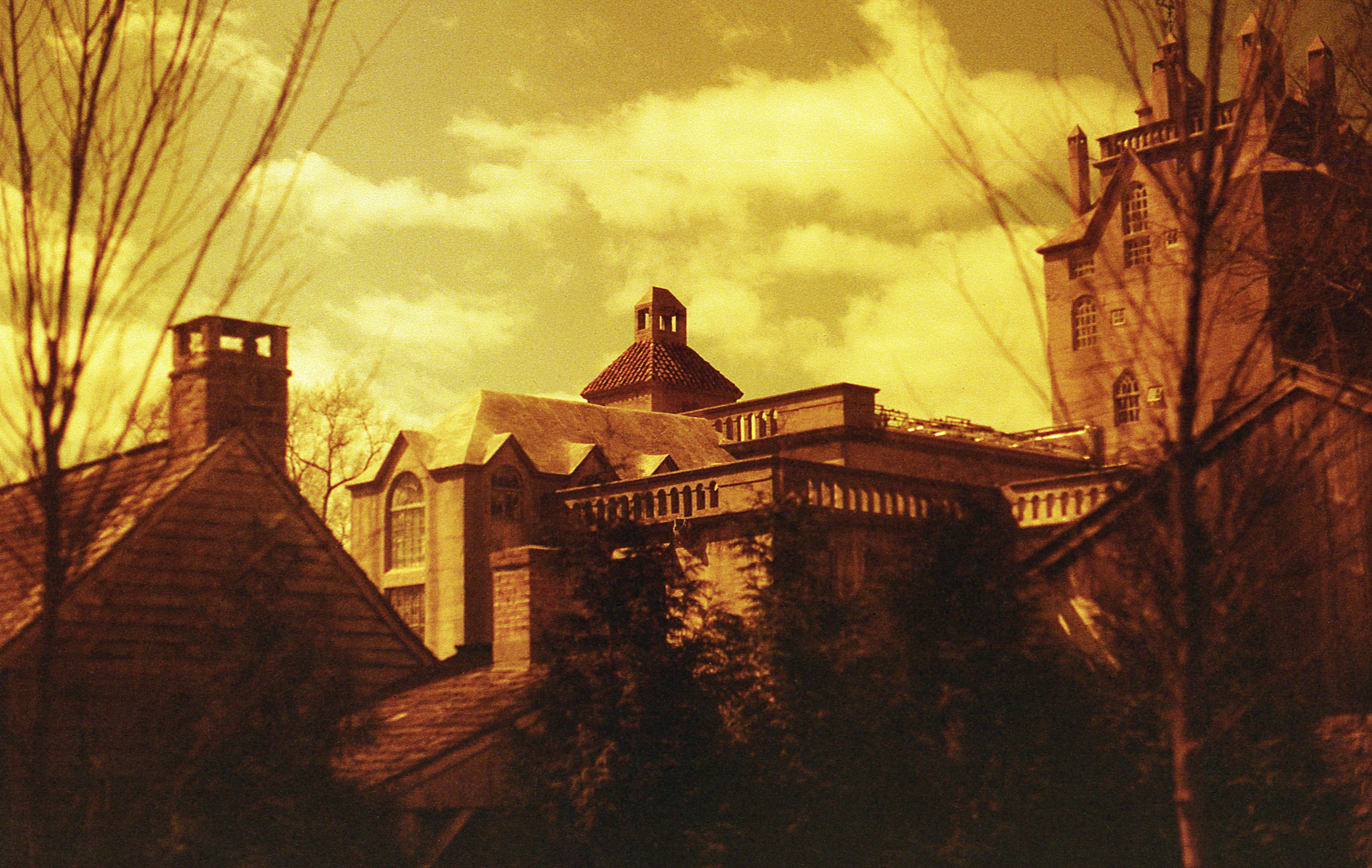 Mercer Museum - Minolta X-570 - Fuji Superia Xtra 400, shot using a redscale technique.