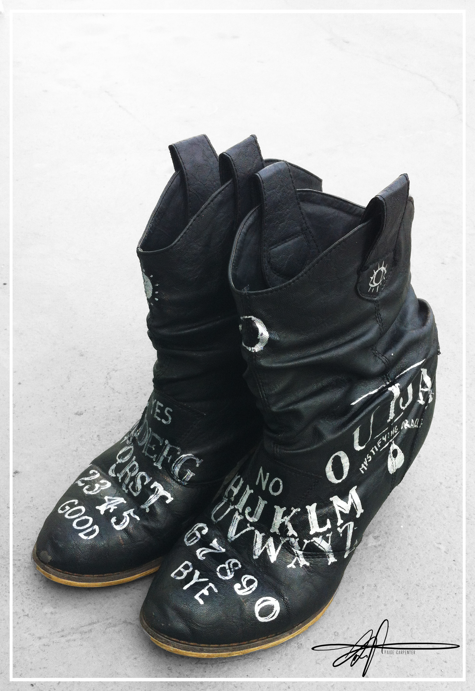 Hand Painted Boots
